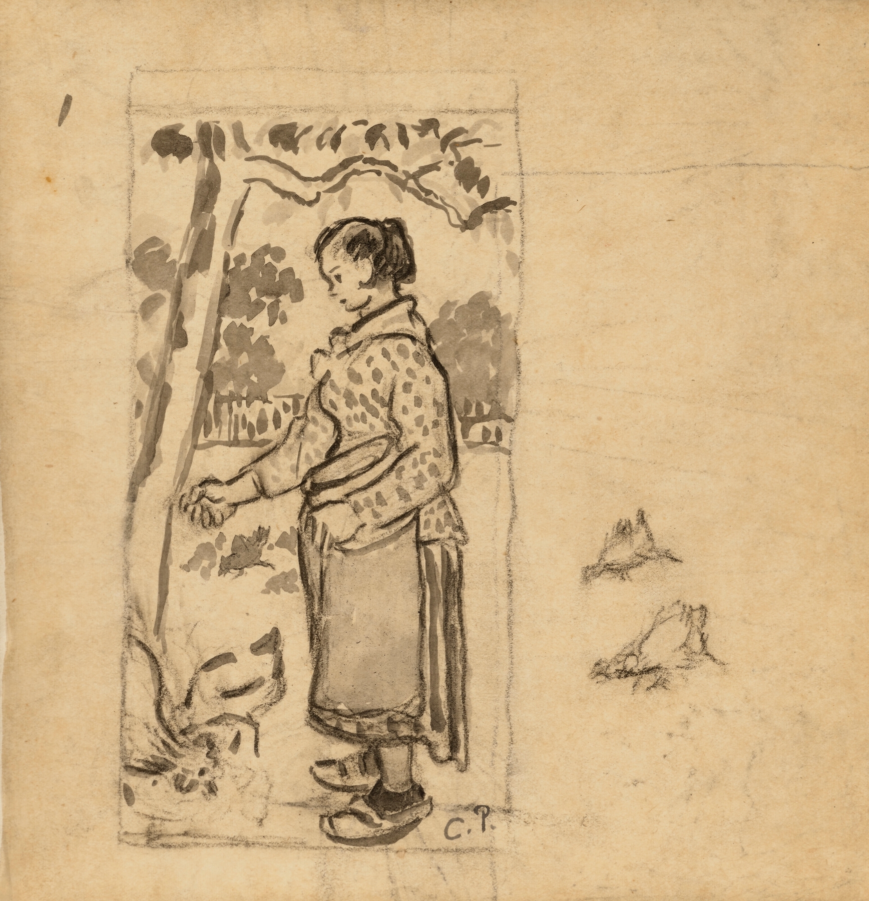 Femme aux poules (1895)