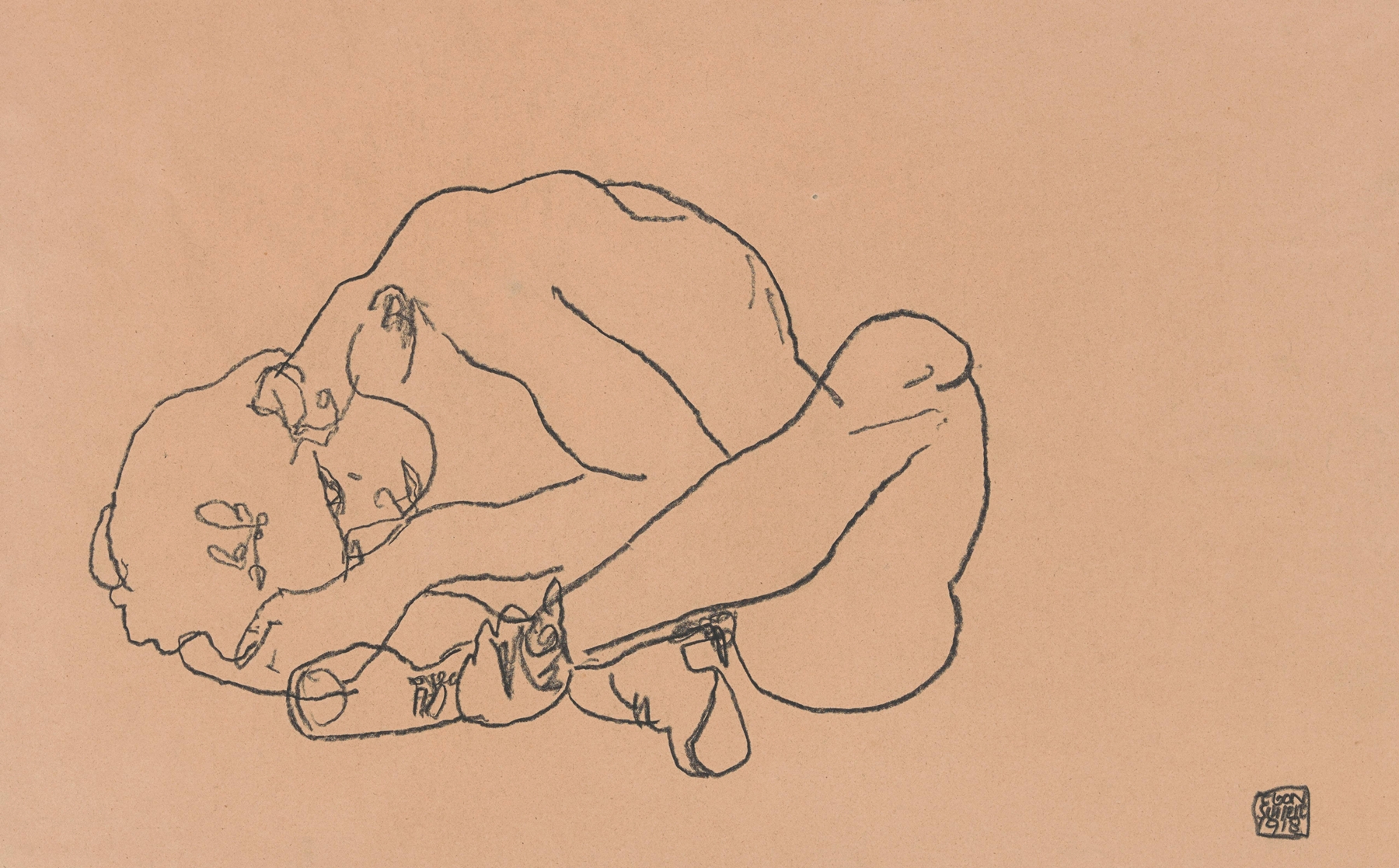Squatting Woman (1918)