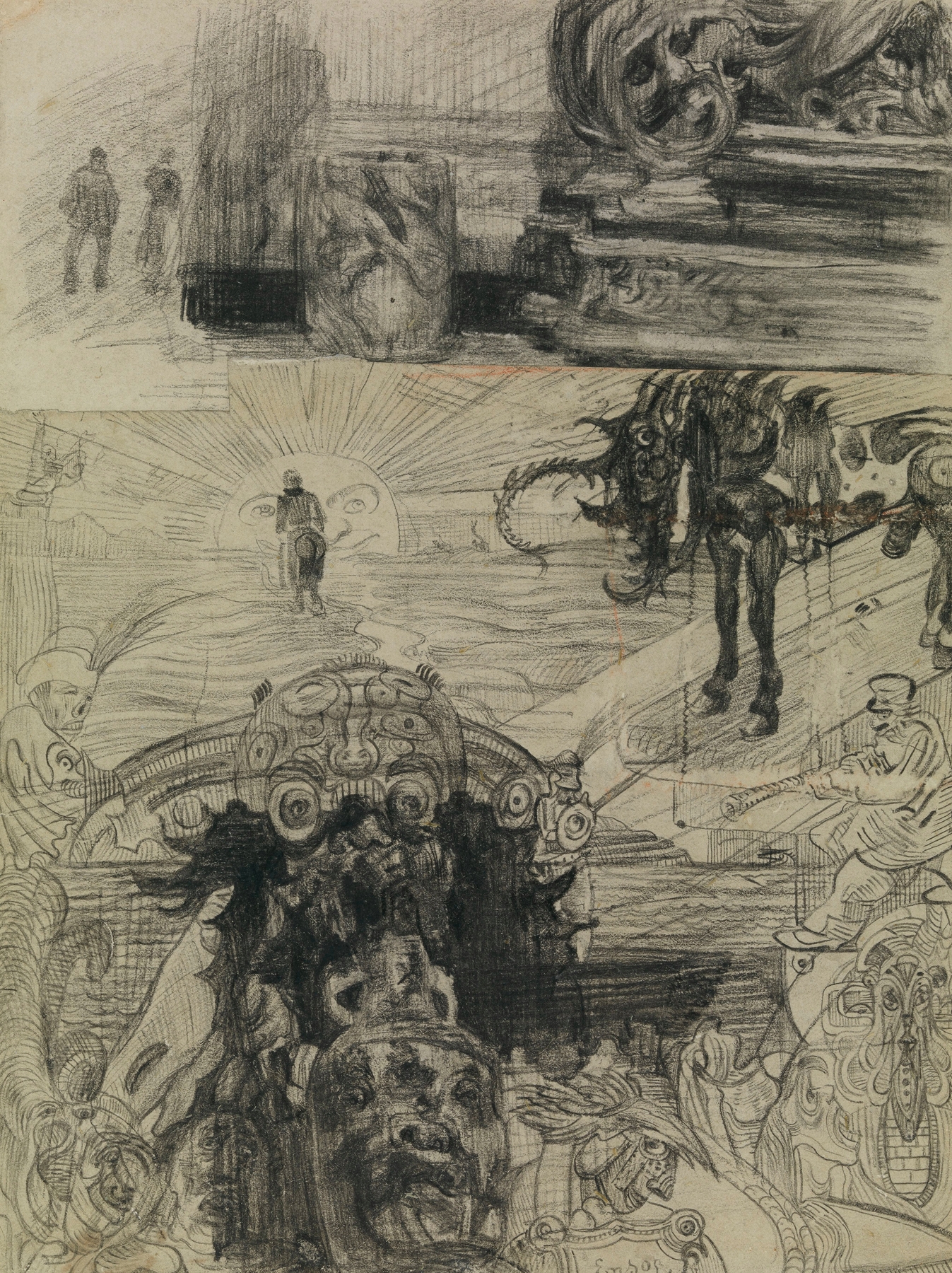 Hippogriff, Evil Spirits, Interior Elements (circa 1880-1883)