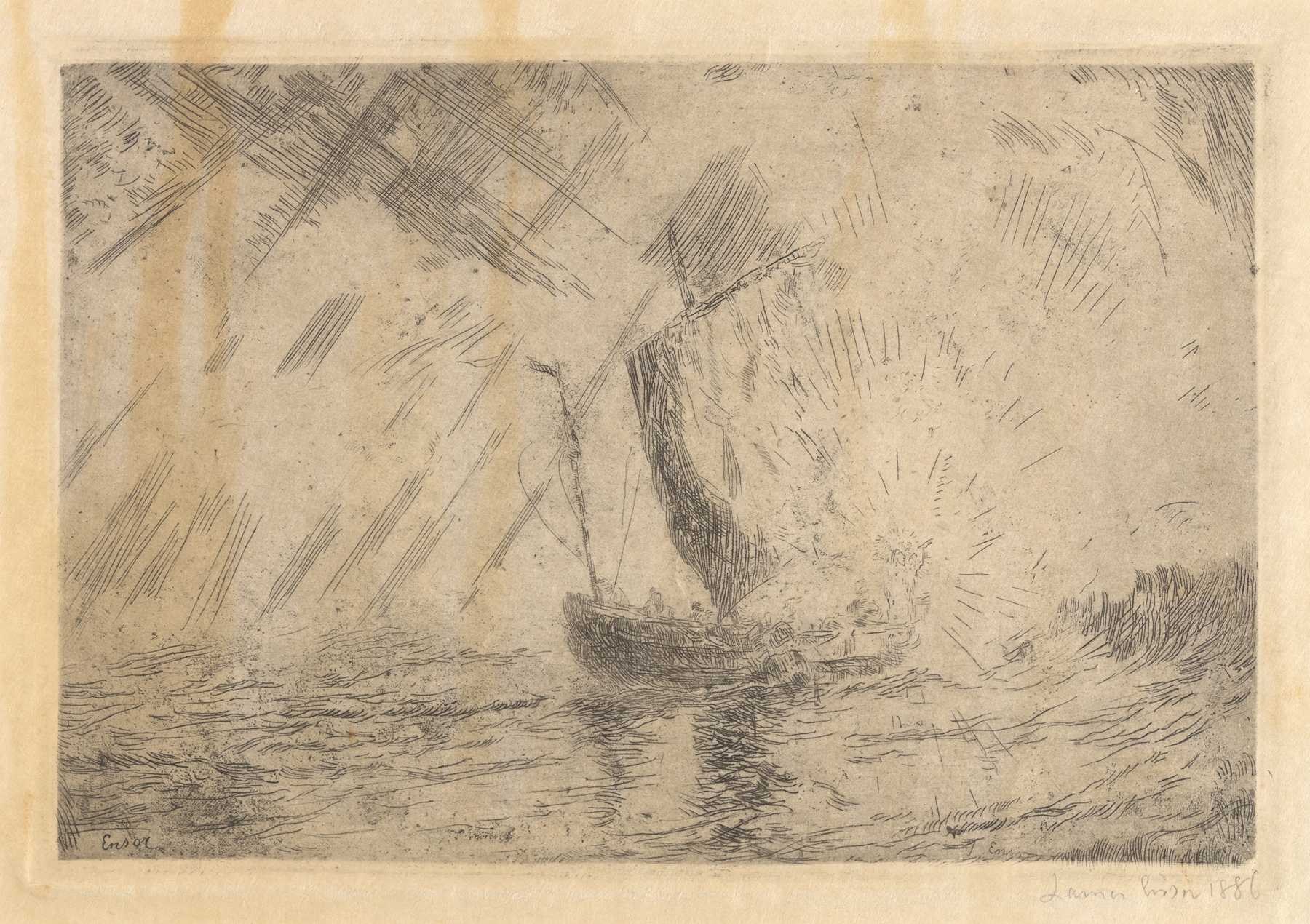 Christ calming the tempest (1886)