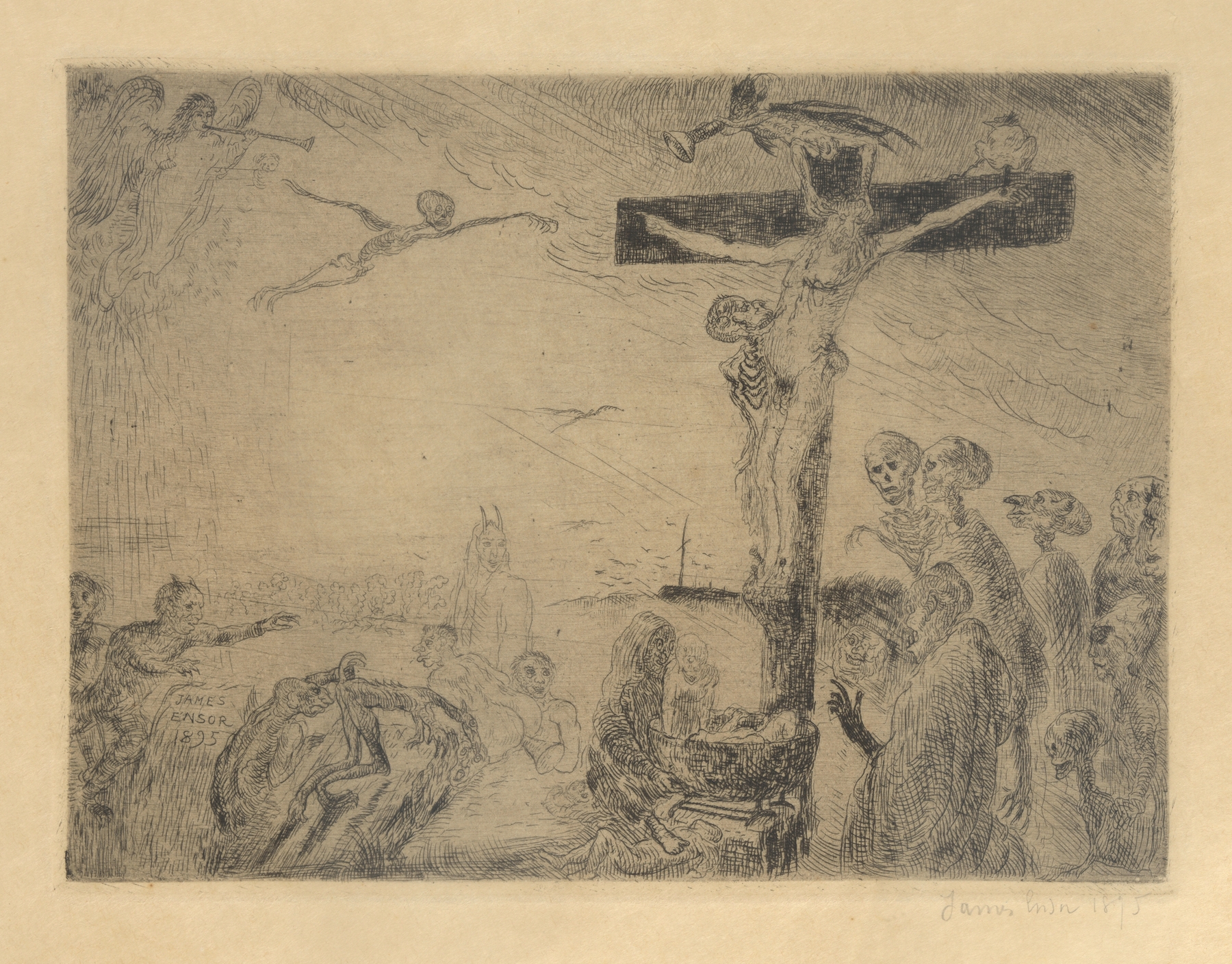 Christus door duivels gekweld (1895)