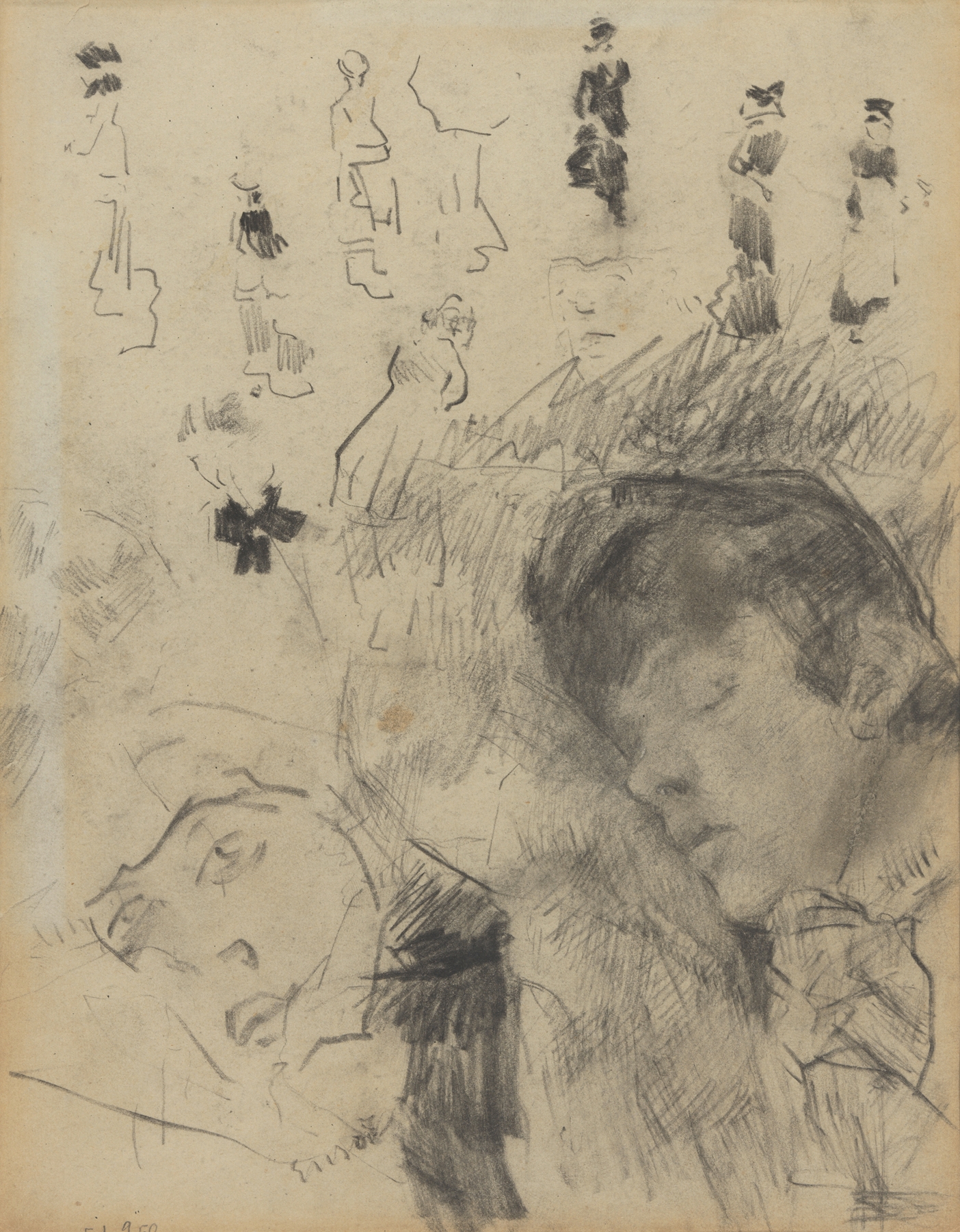 Ensors slapende zuster en figuren (from 1880 until 1885)