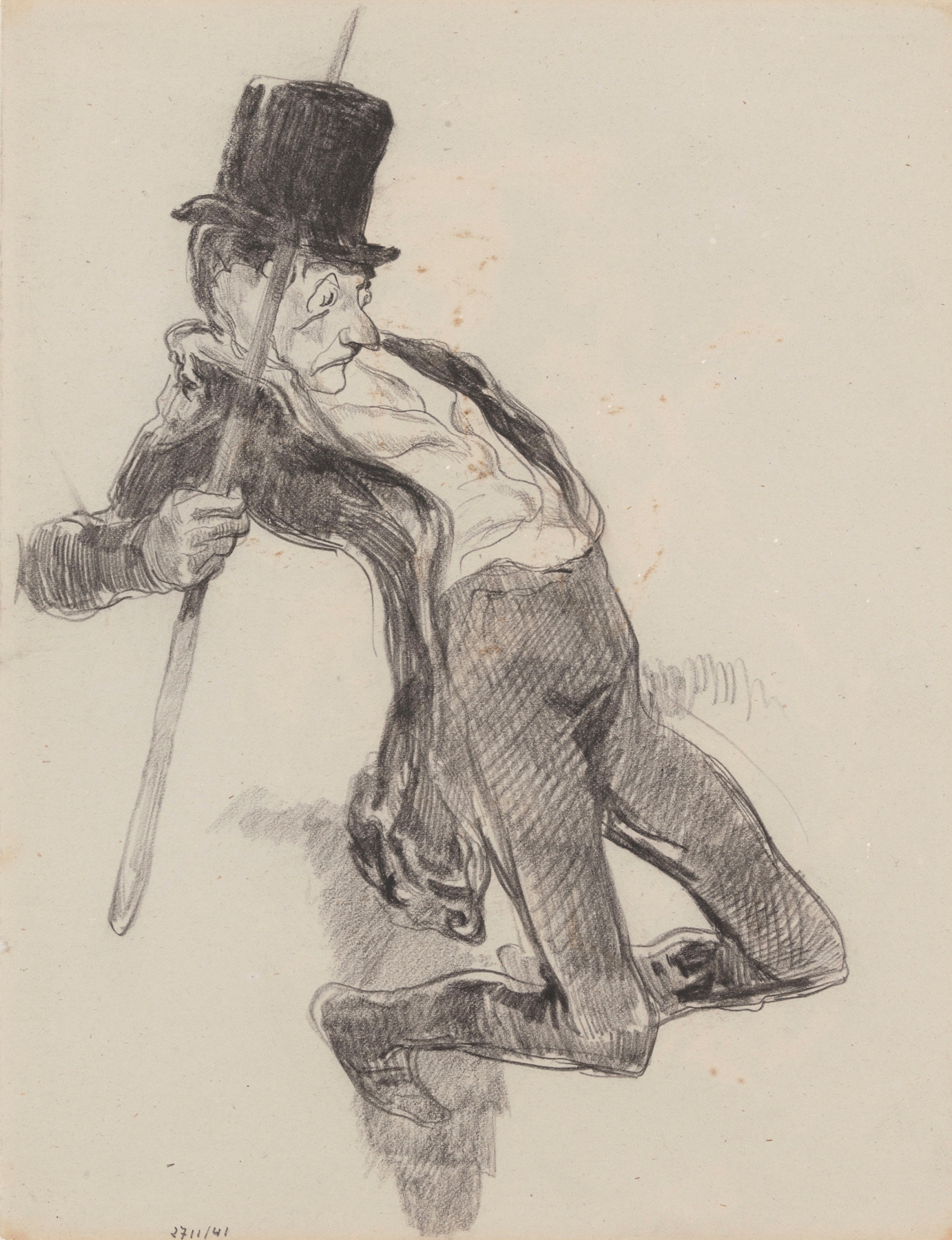 Fisherman Falling in the Water (1880-1886)