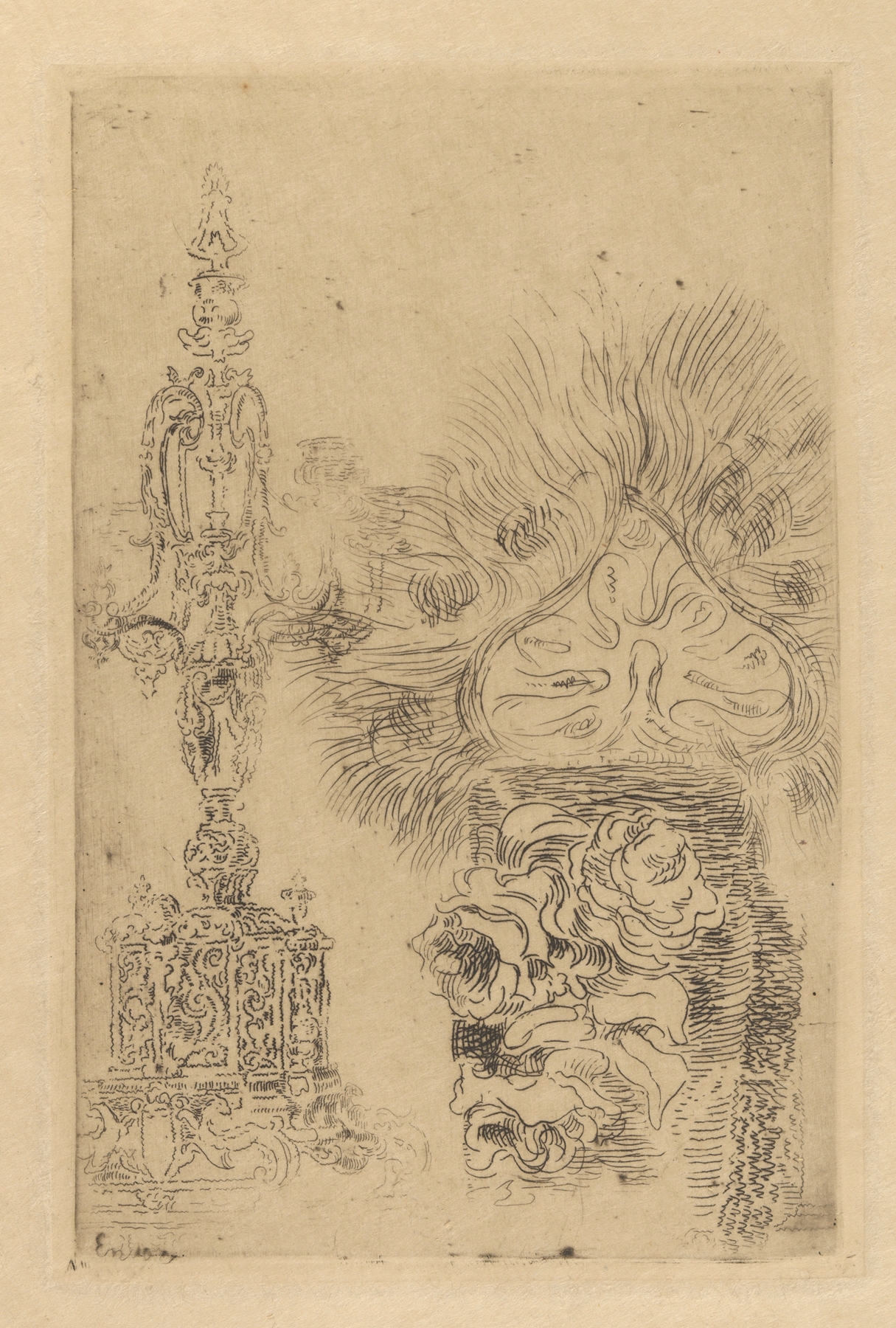 Kroonkandelaar en vaas (1888)