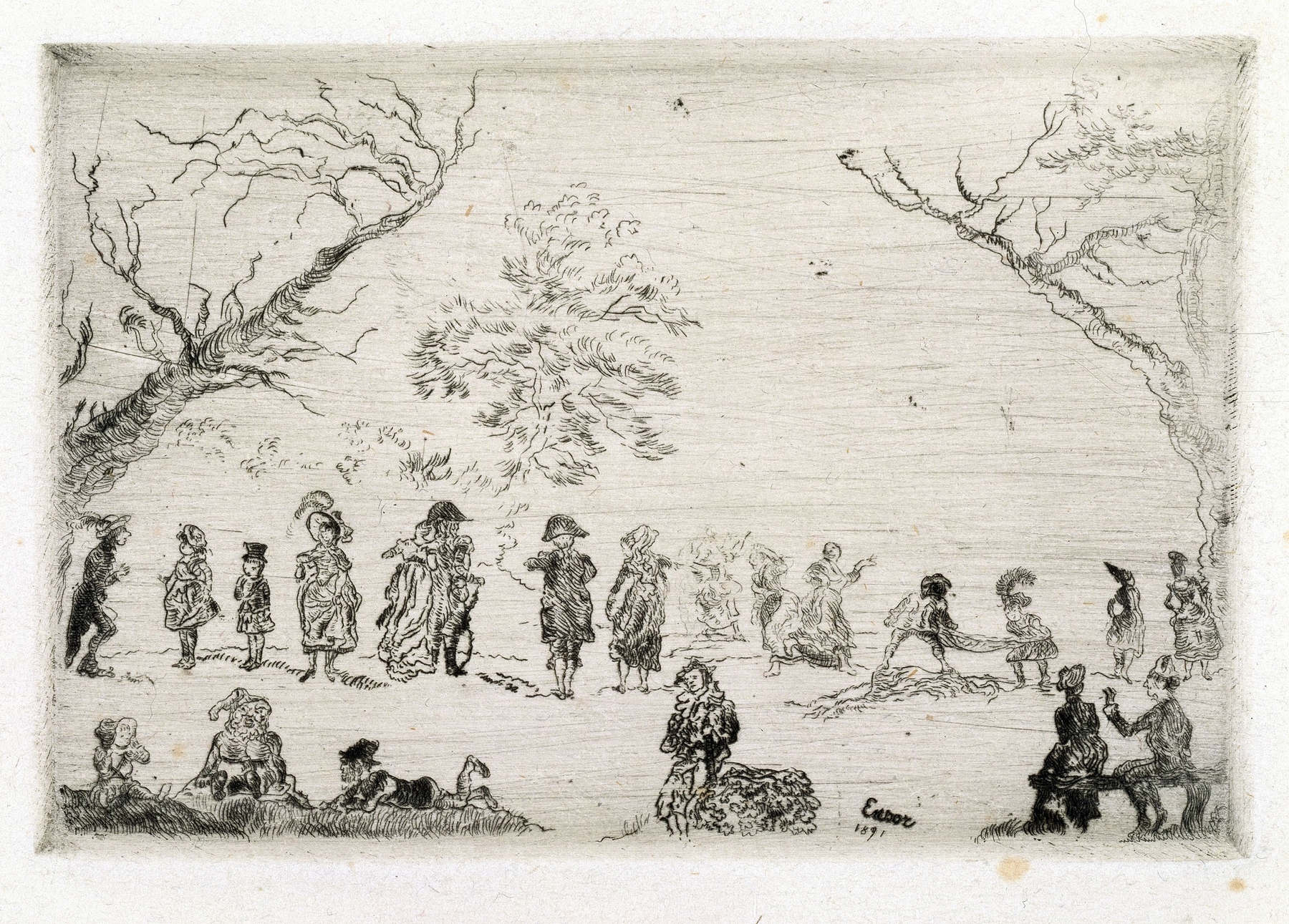 Meeting in a Park (1891)