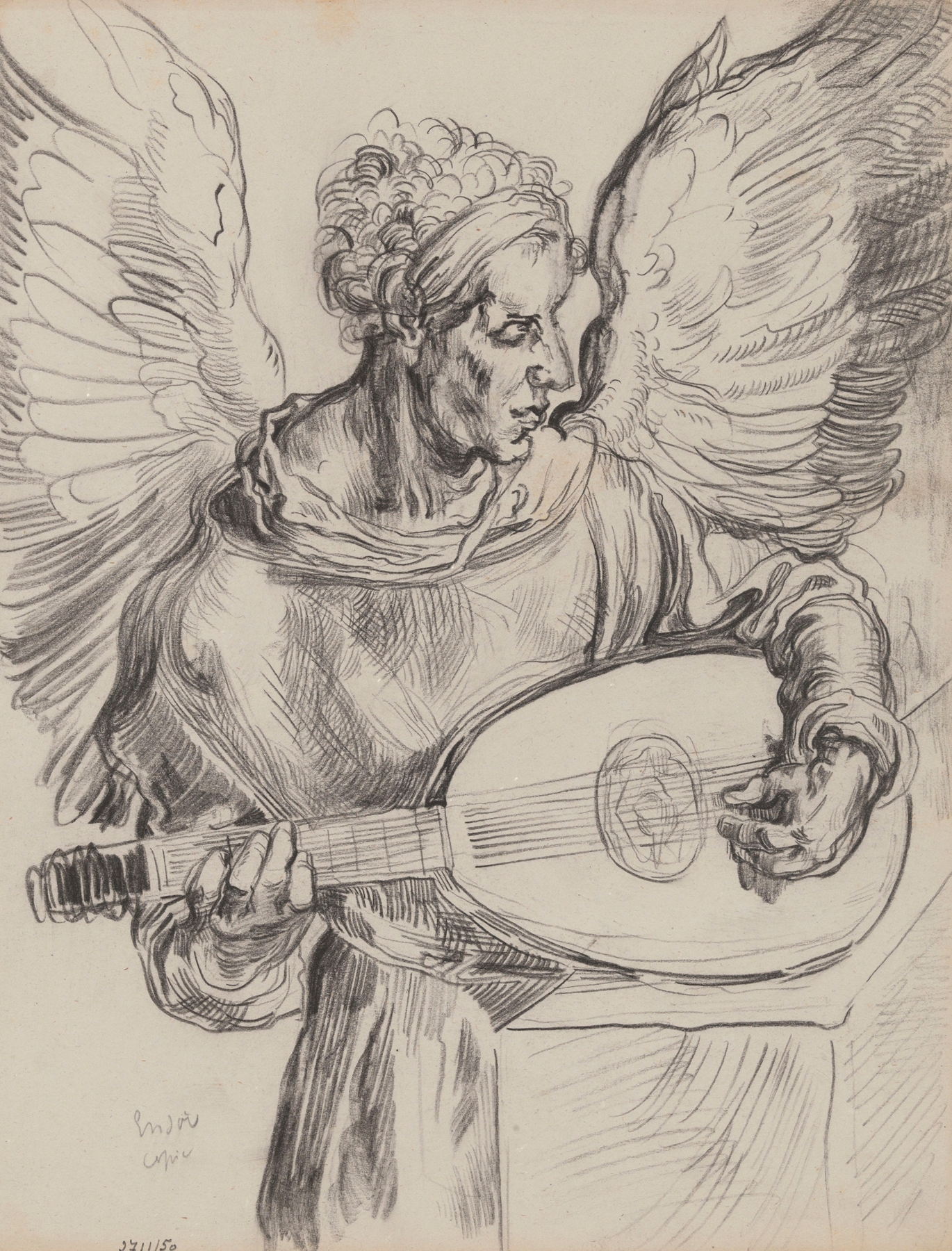 Seraph playing Lute