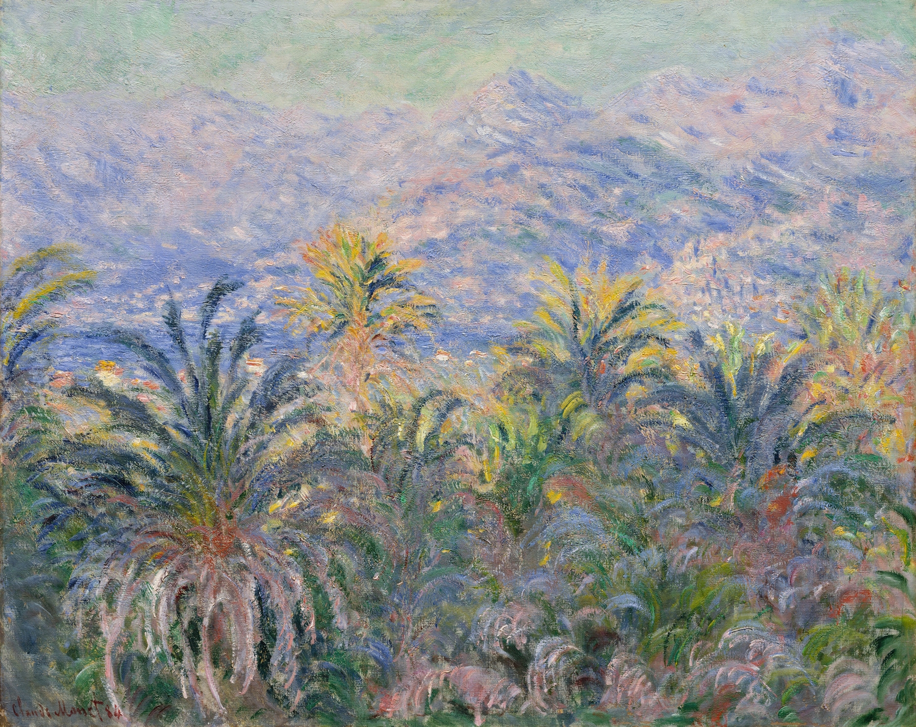Palm Trees at Bordighera (1884)