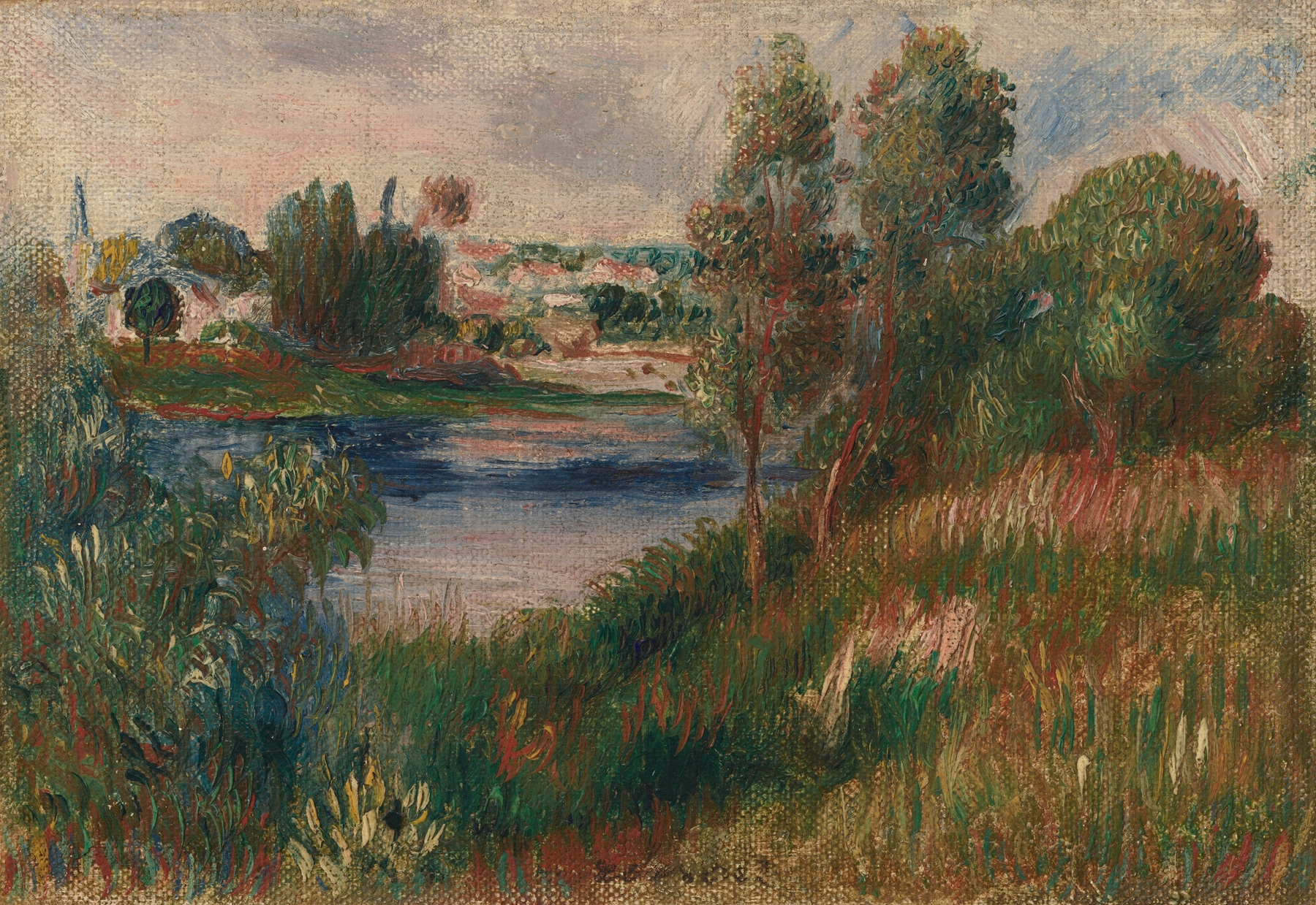 Landscape at Vétheuil (c. 1890)