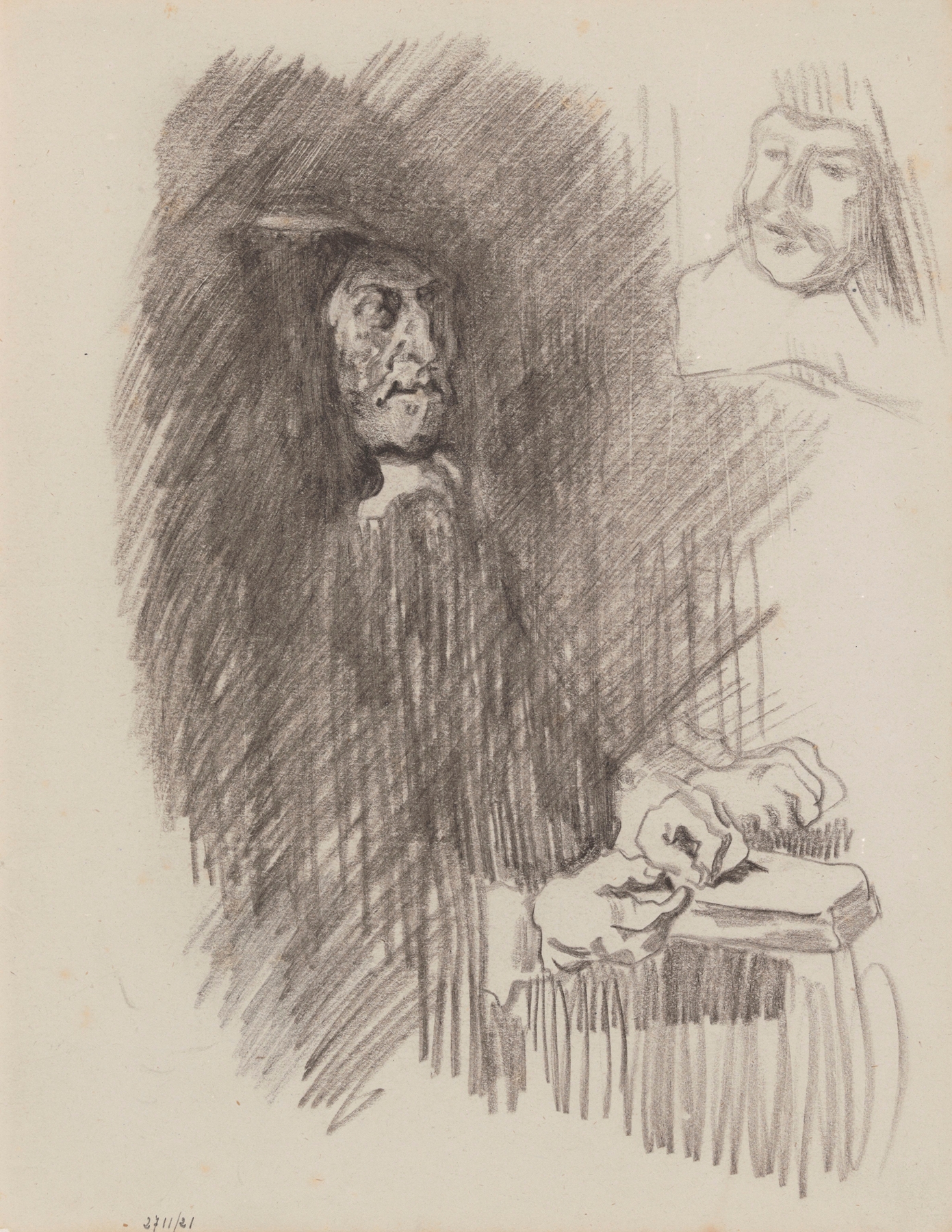 The Regents of the Old Men’s Almshouse in Haarlem. Two Figures (1880-1886)