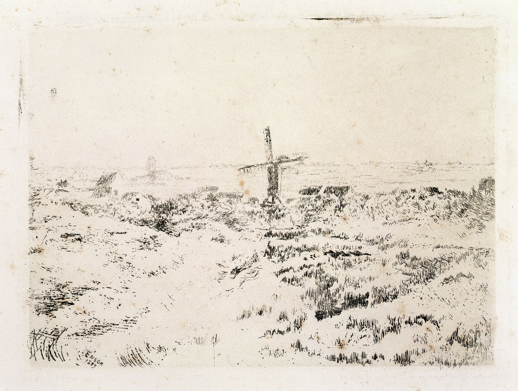 The Windmill at Mariakerke (1889)