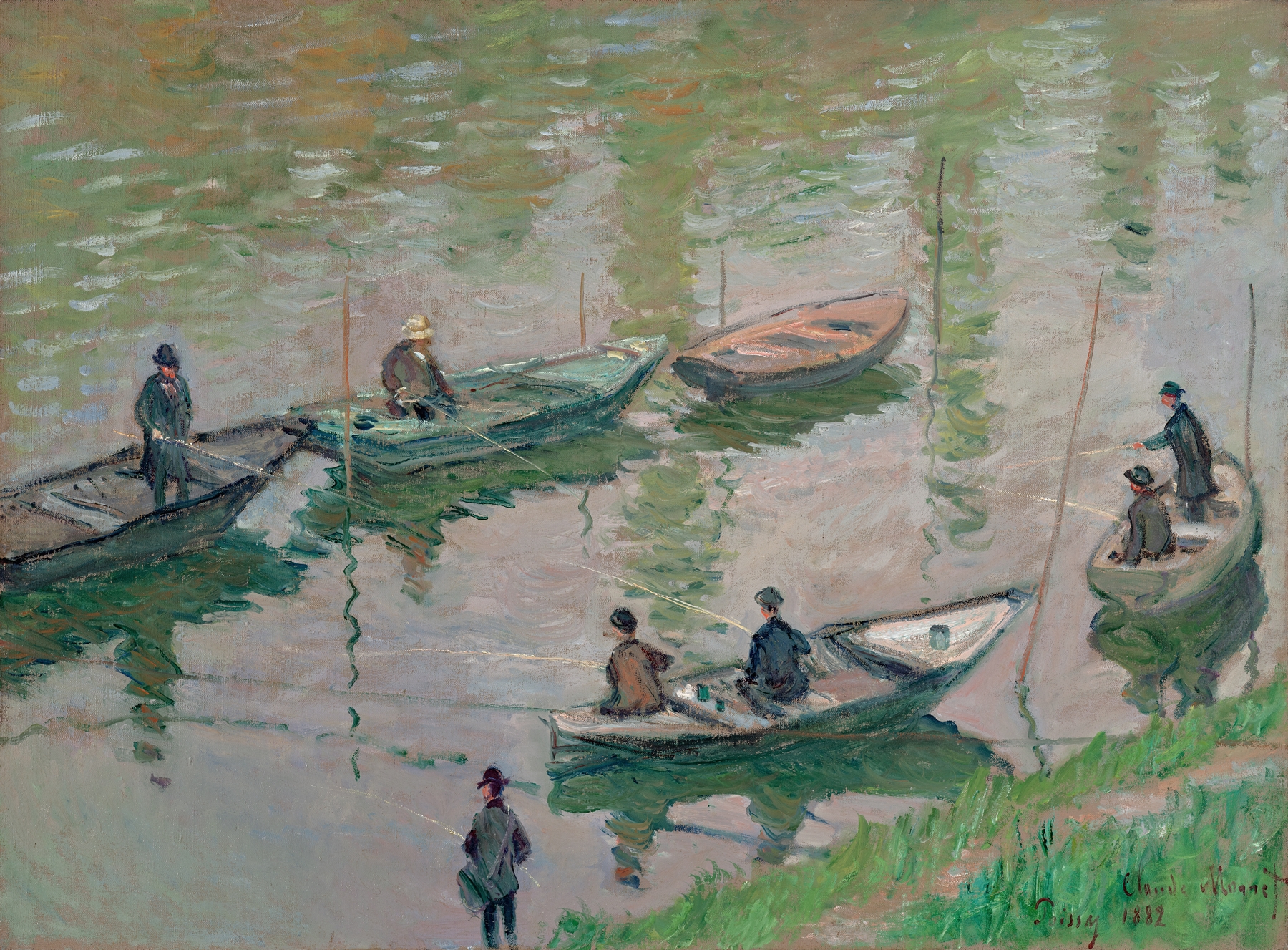 Fisherman on the Seine near Poissy (1882)