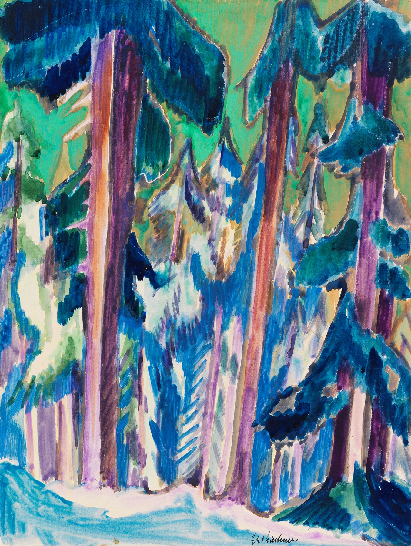 Bergtannen im Winter (1924)