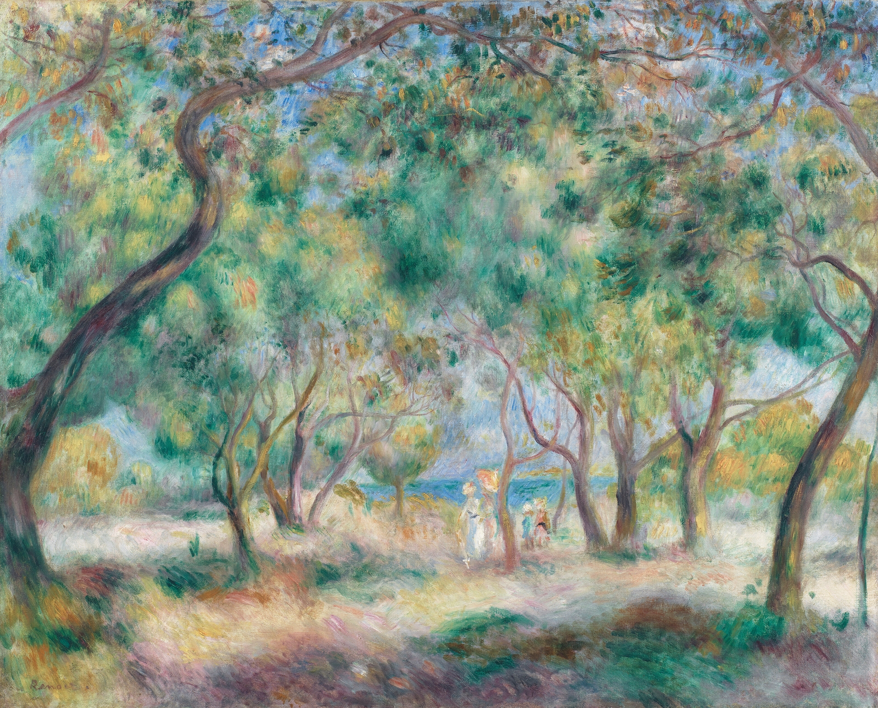 La Promenade au bord de la mer (Le Bois de la Chaise Noirmoutier) (circa 1892)