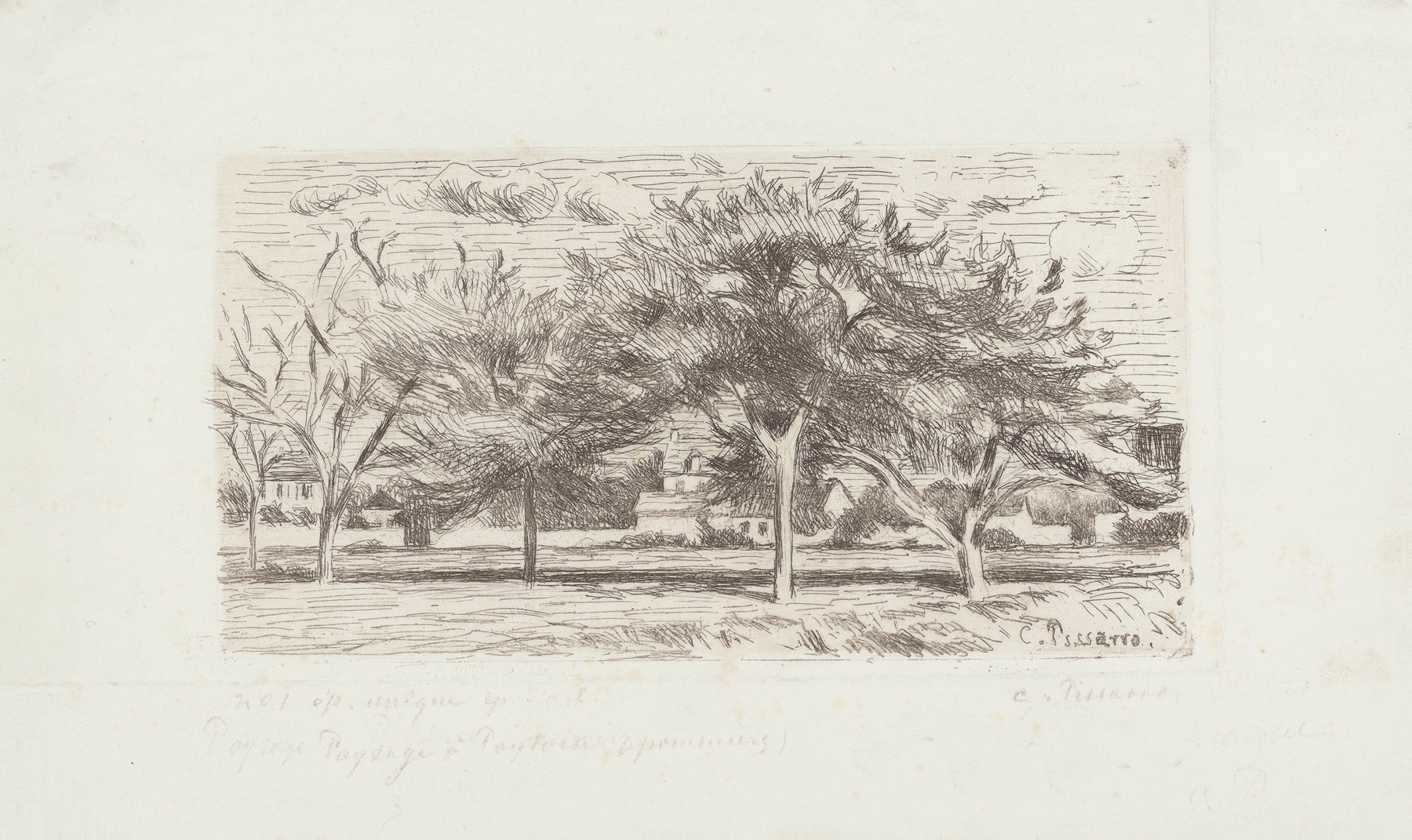 Paysage à Pontoise (pommiers) (1873)
