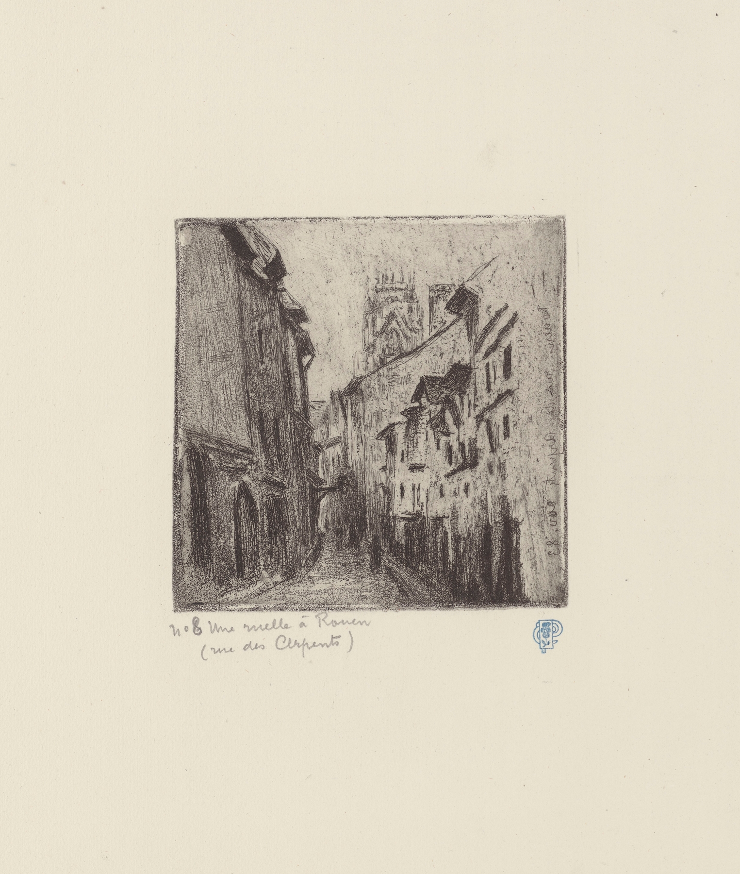 Une ruelle à Rouen (rue des Arpents)