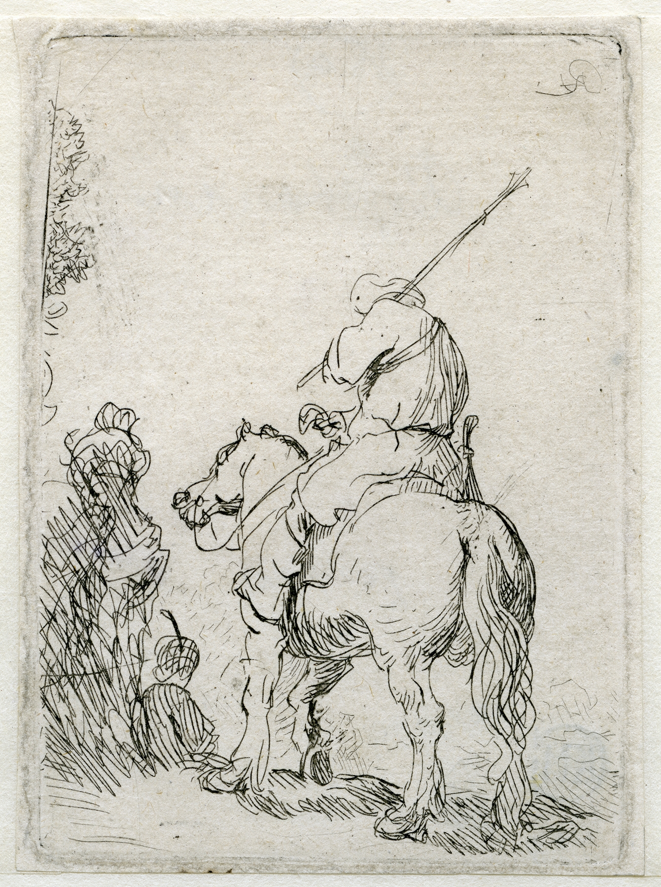 A Turbanded Soldier on Horseback (1632)