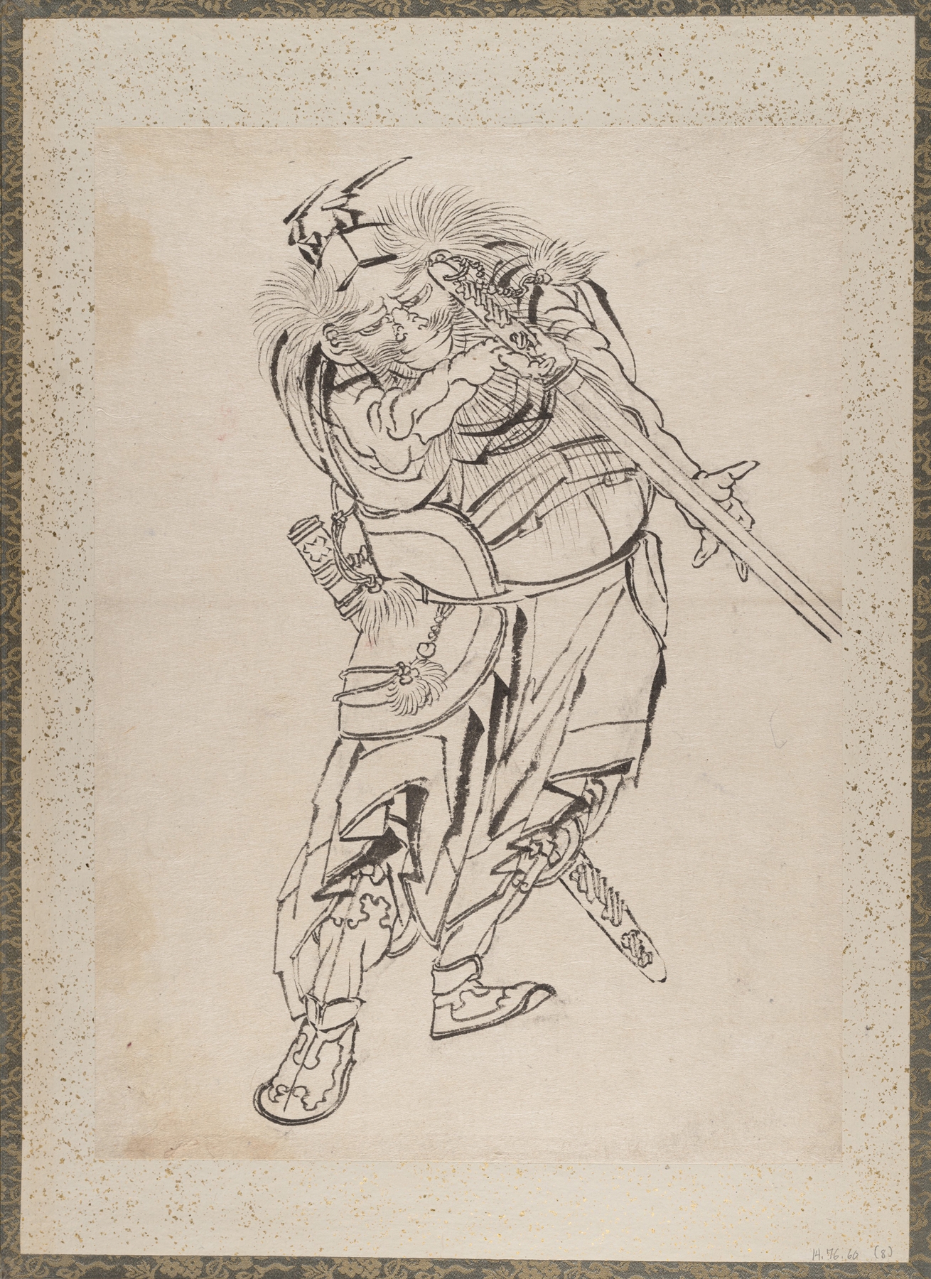 Album of Sketches by Katsushika Hokusai and His Disciples Pl.08 (19th century)