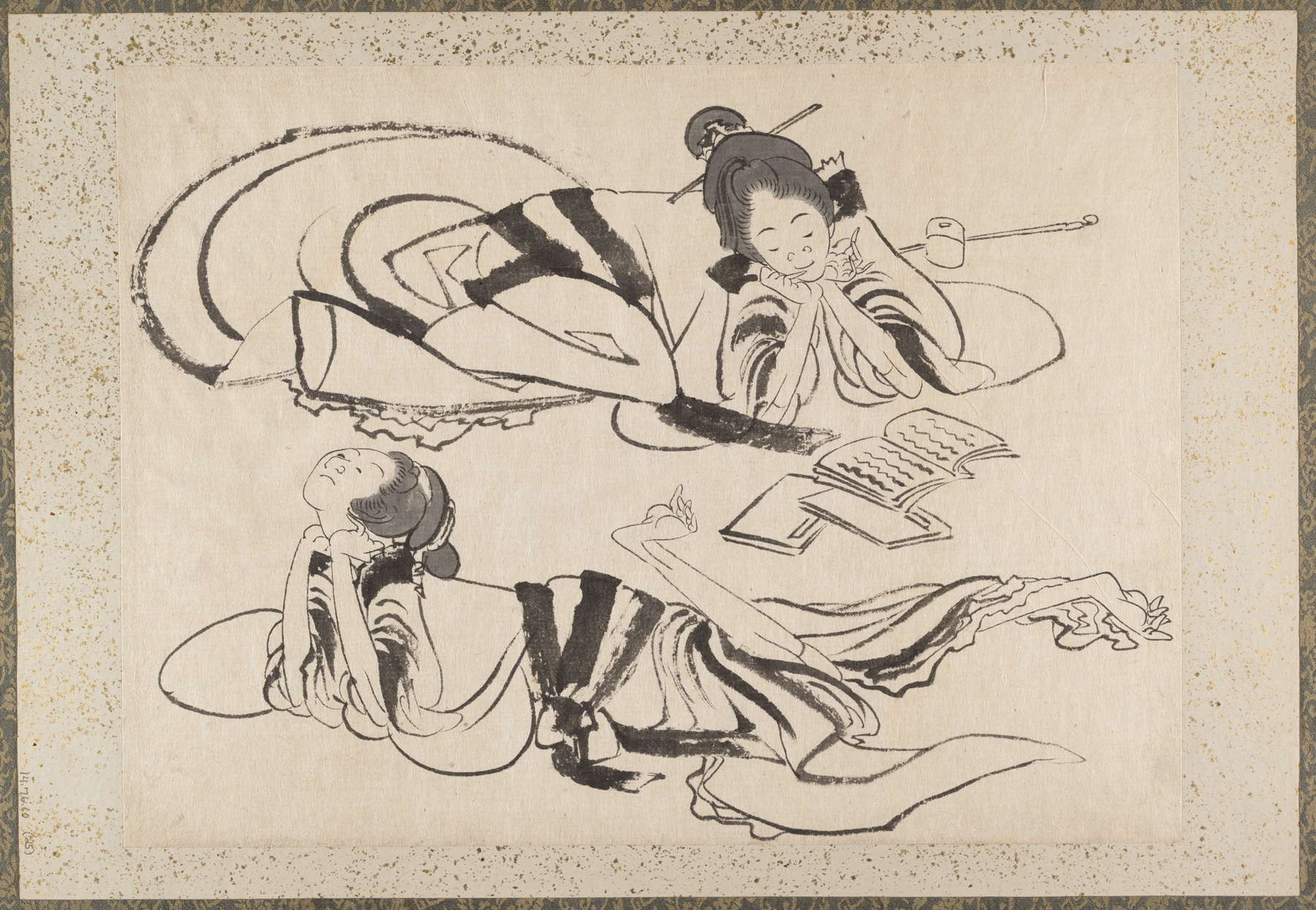Album of Sketches by Katsushika Hokusai and His Disciples Pl.25 (19th century)