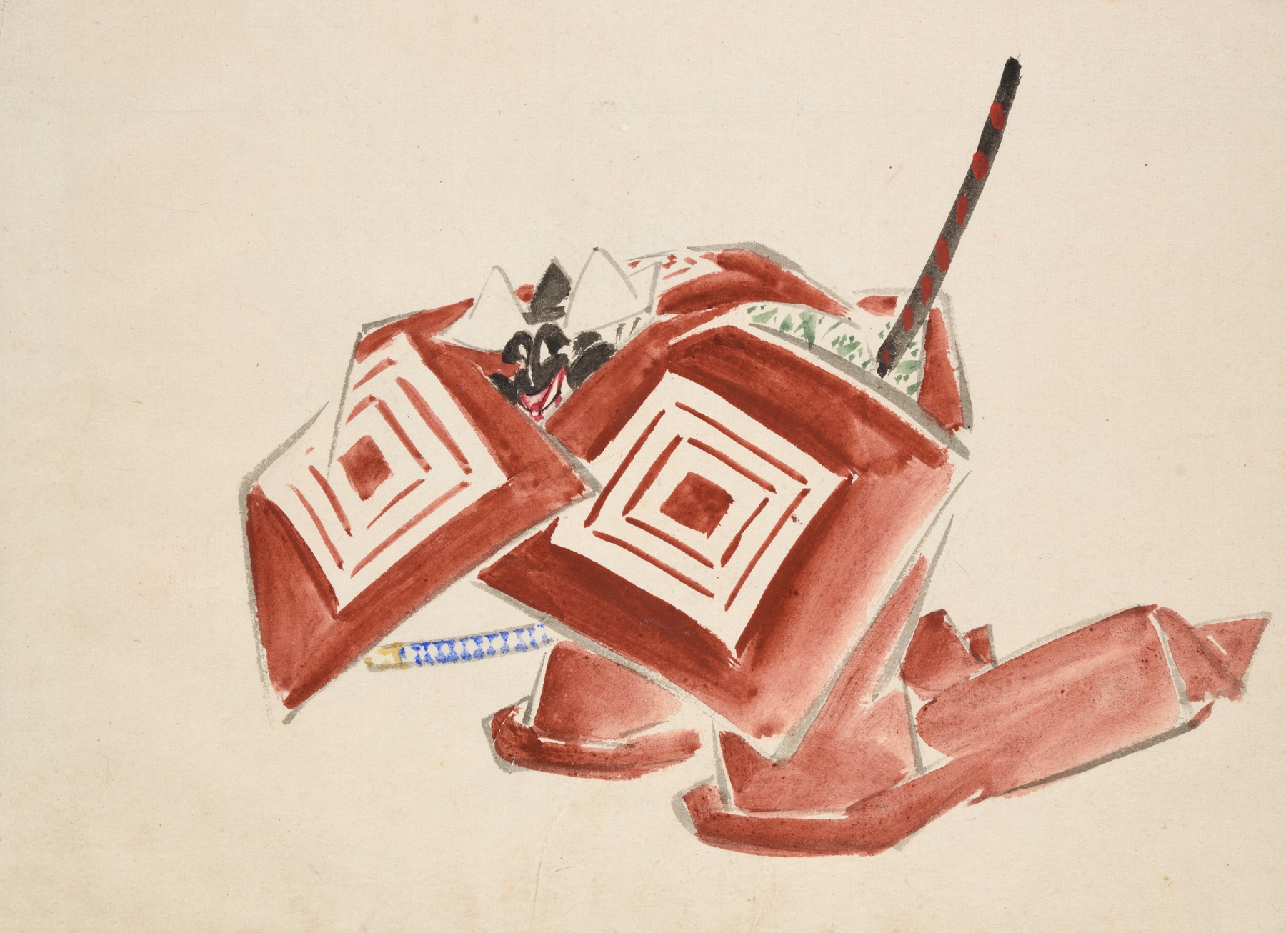 Album of Ichiryusai Hiroshige’s Sketches Pl.06 (ca. 1850)
