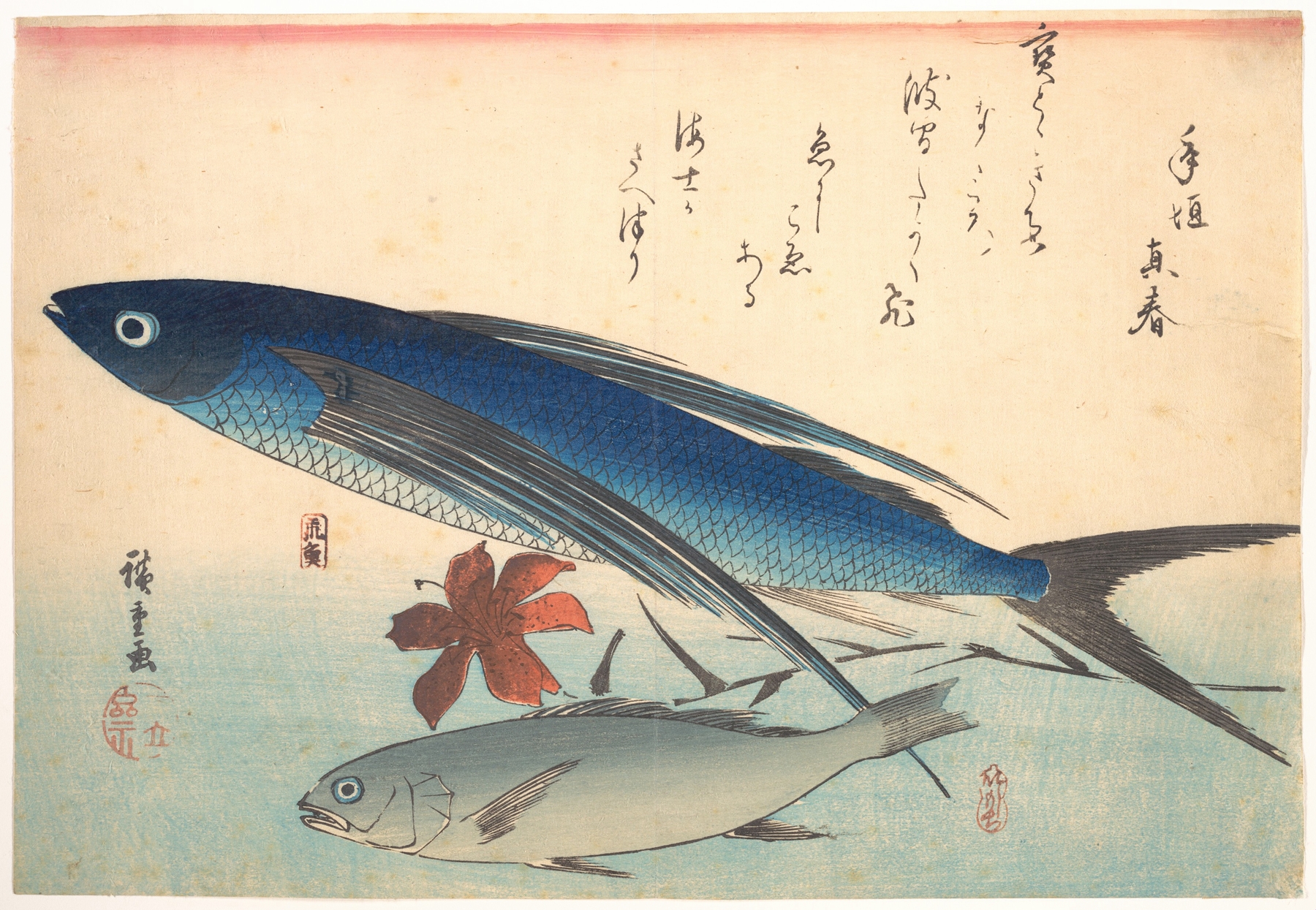Tobiuo and Ishimochi Fish (1830s)