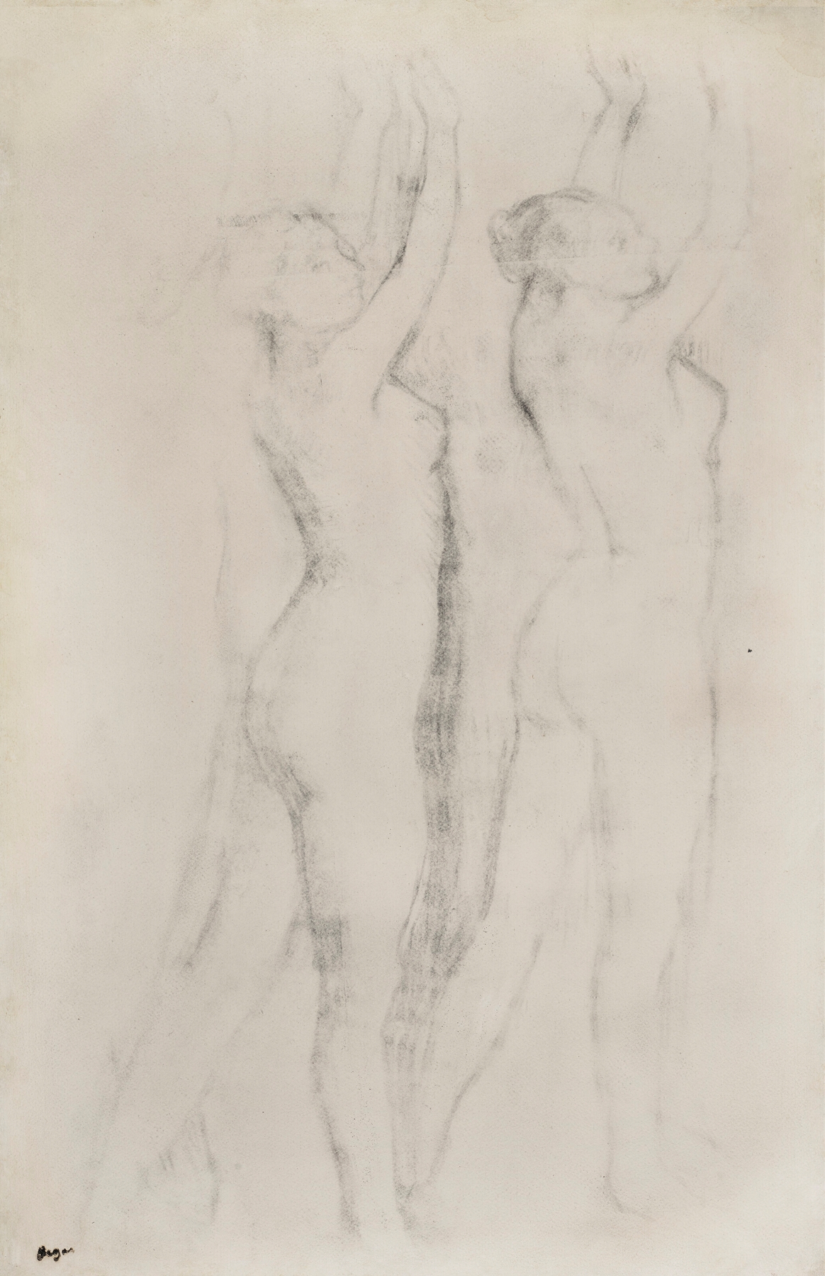 Deux femmes nues, les bras levés (circa 1898-1900)