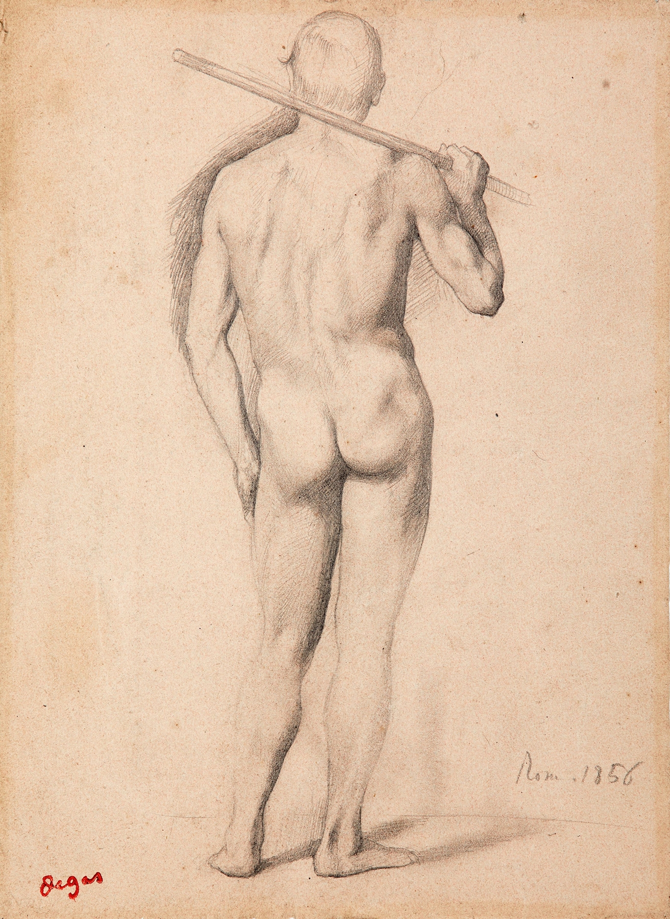 Homme vu de dos (étude) (1856)
