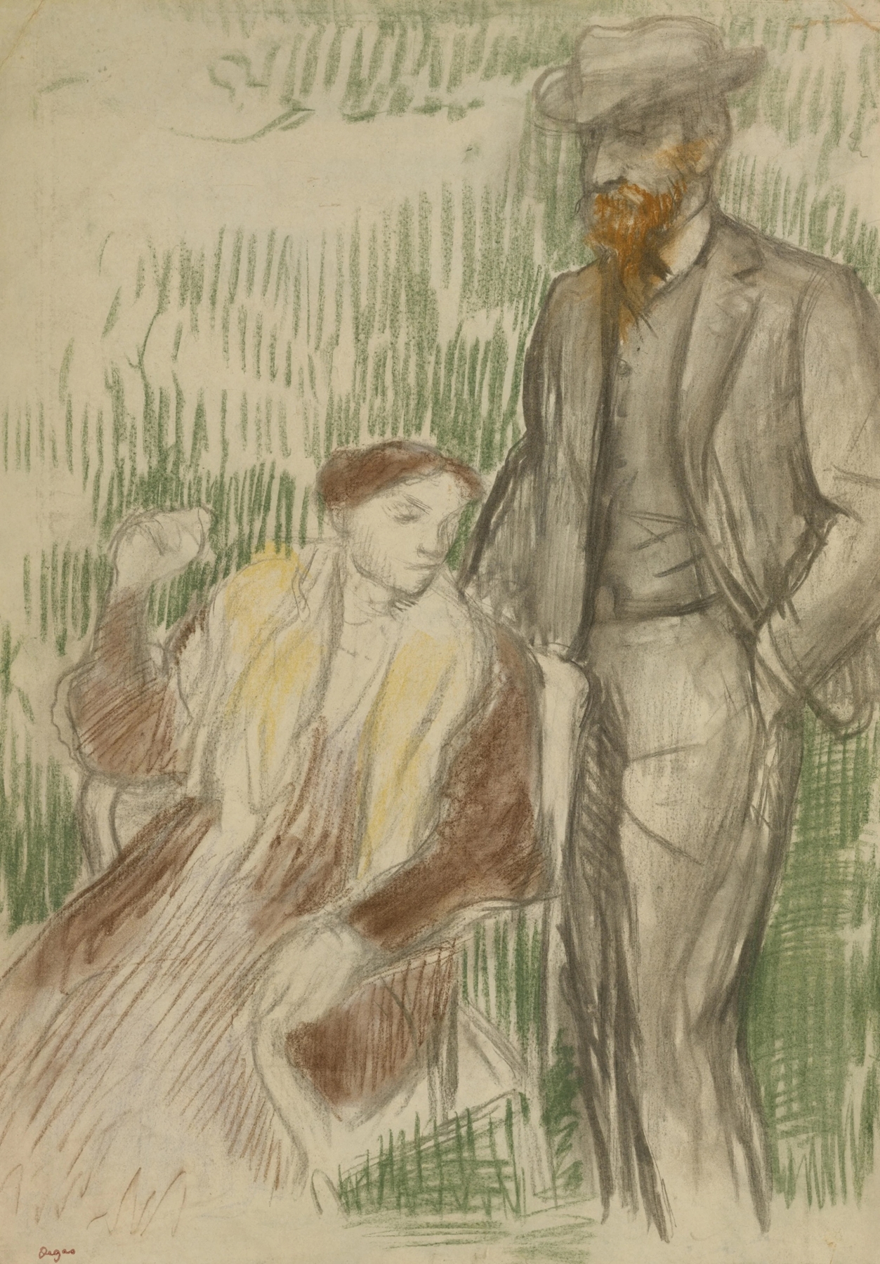 Esquisse pour un portrait de M. et Mme. Louis Rouart