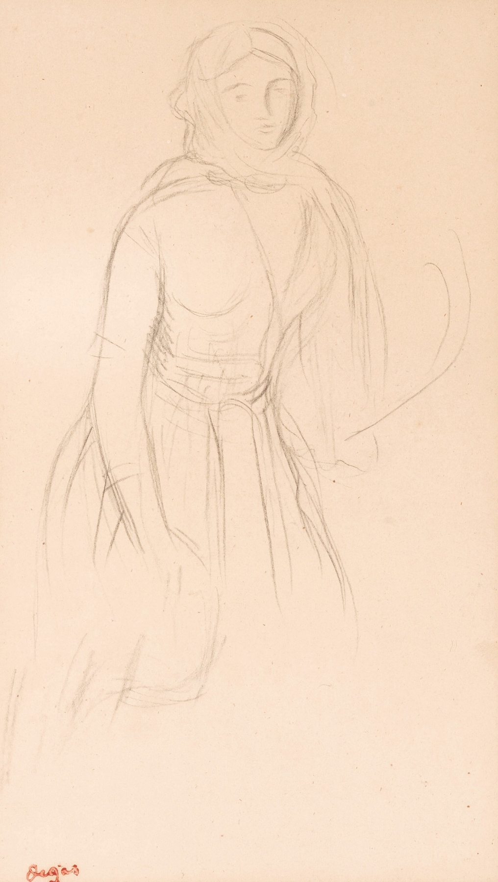 Jeune femme vue de face