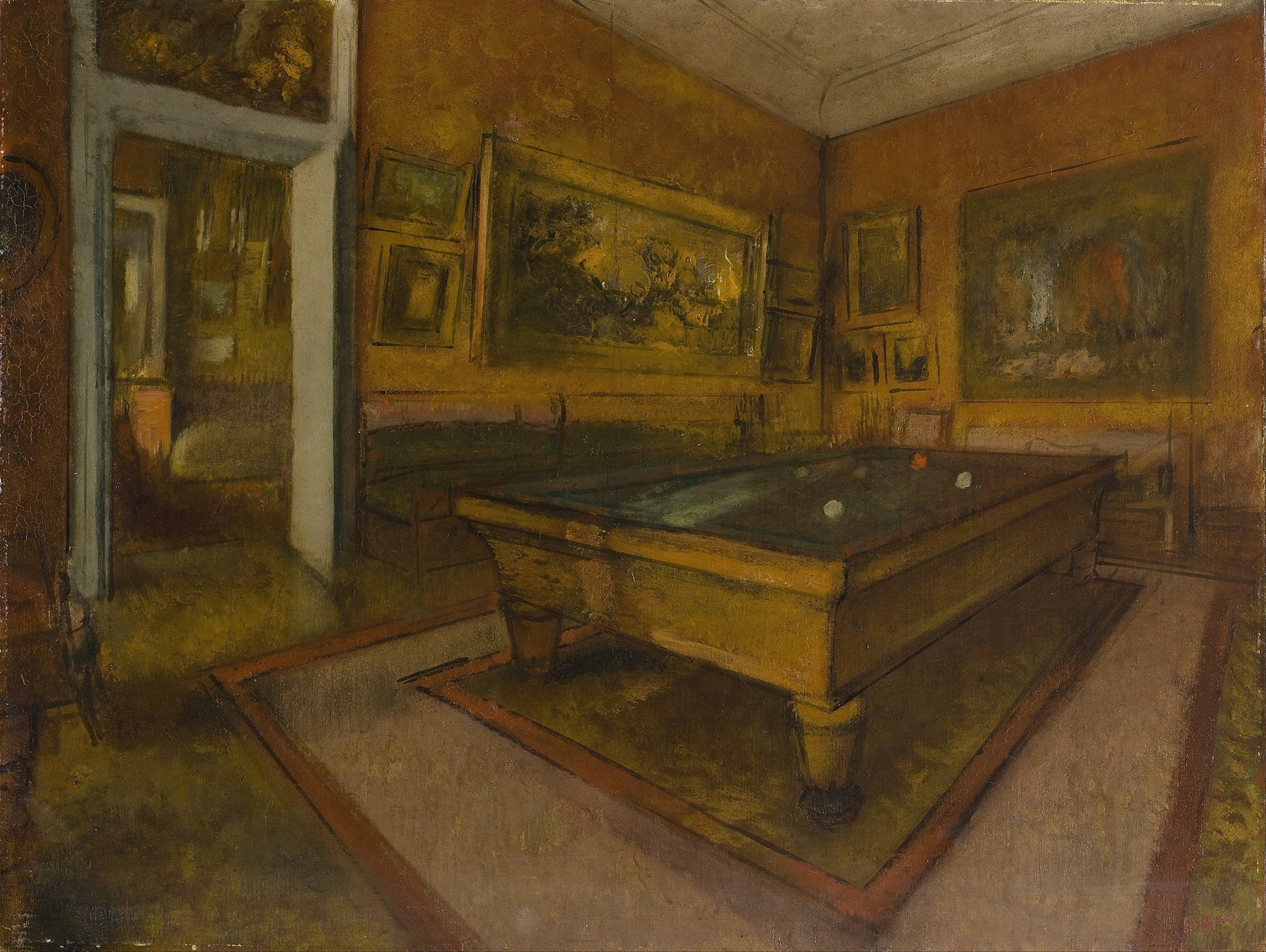 Billiard Room at Ménil-Hubert (1892)