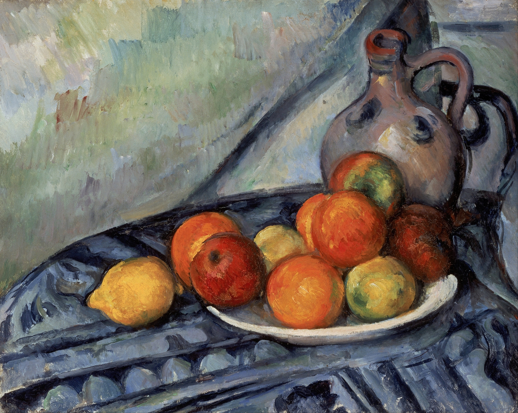Fruit and a Jug on a Table (circa 1890)