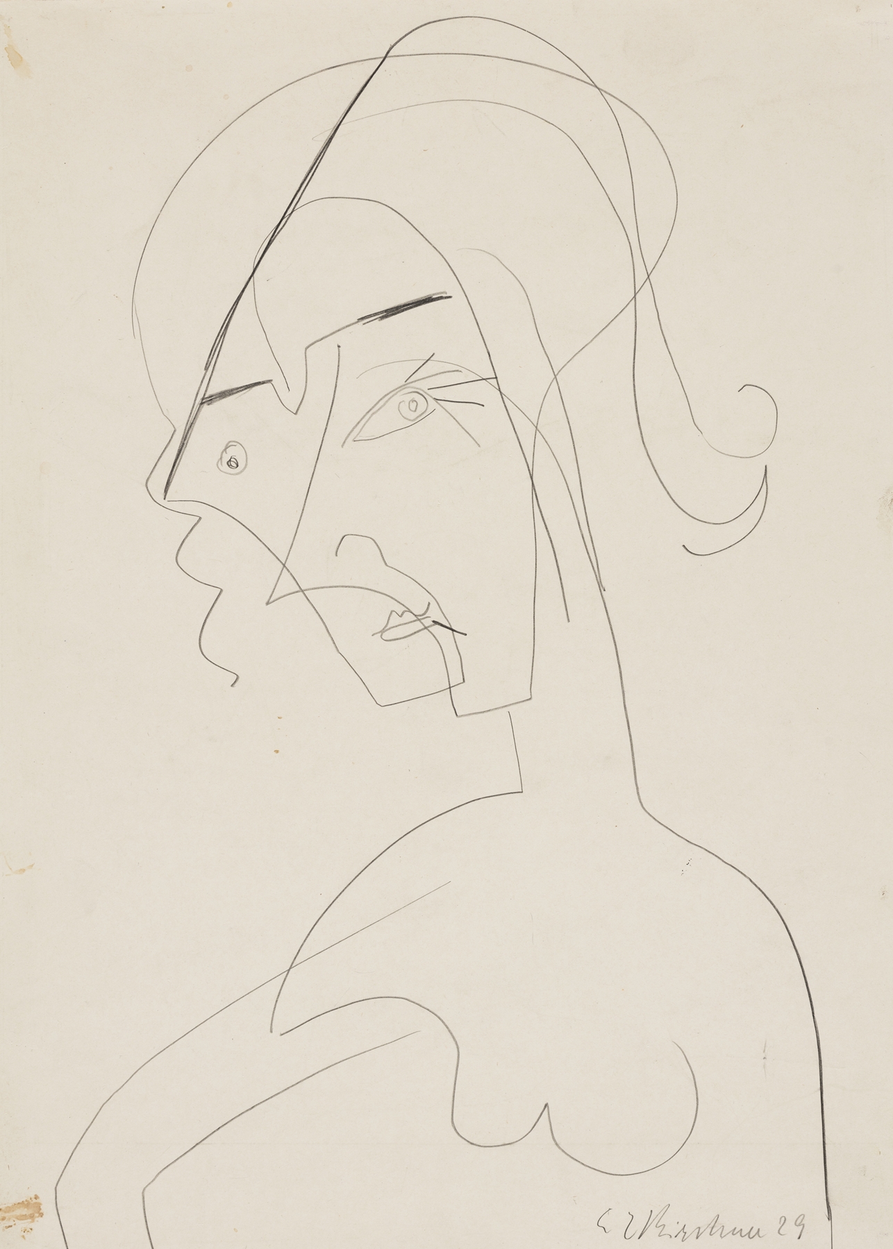 Half-length figure of a woman (1929)