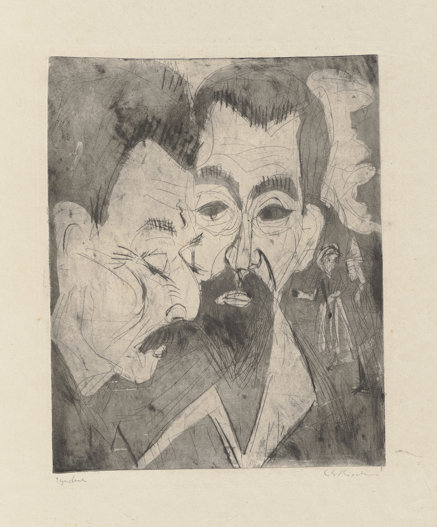 Zwei Bauernköpfe (Gera) (1920)