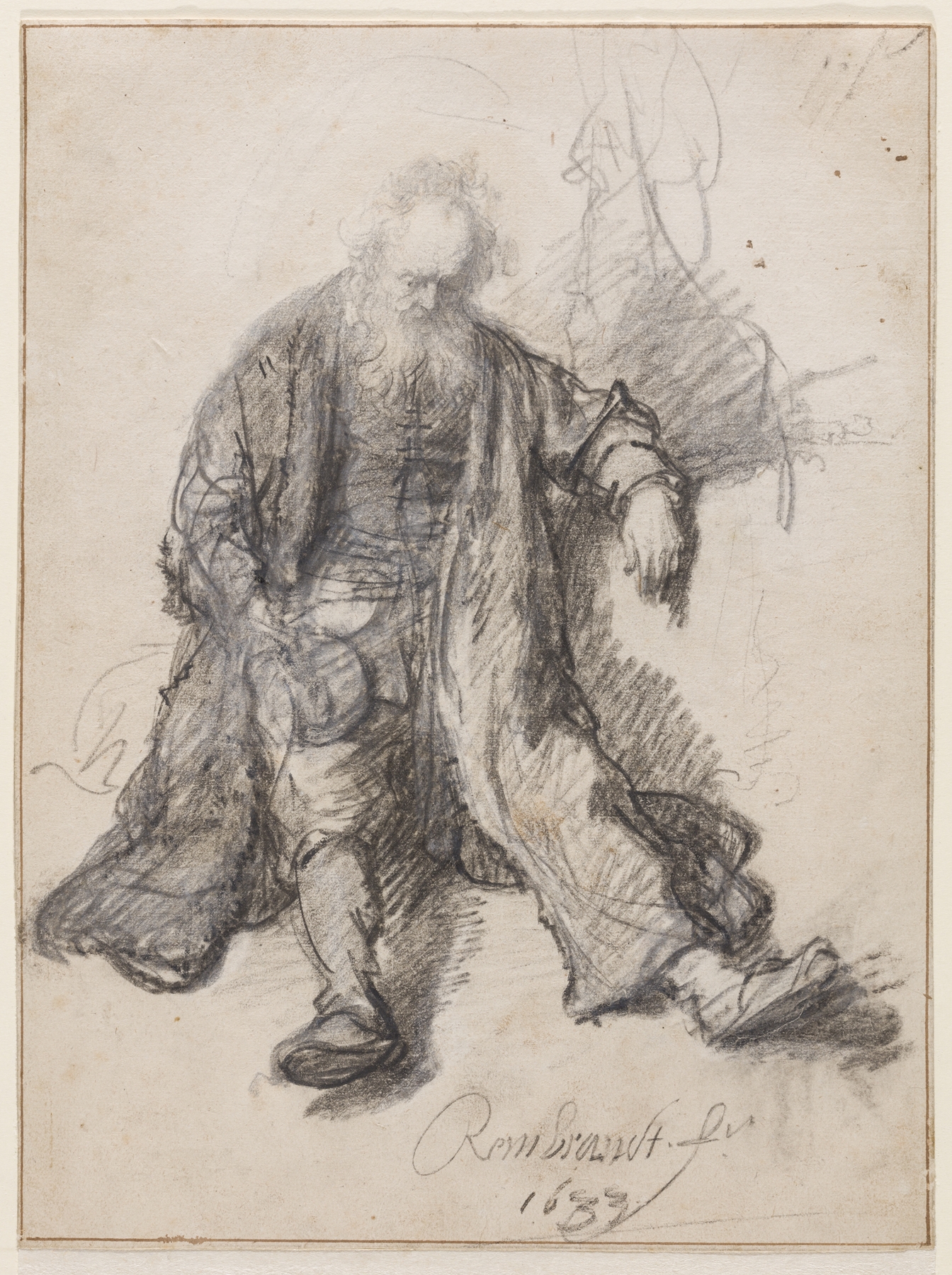 Old Man Seated (The Drunken Lot) (ca. 1630 – 1633)