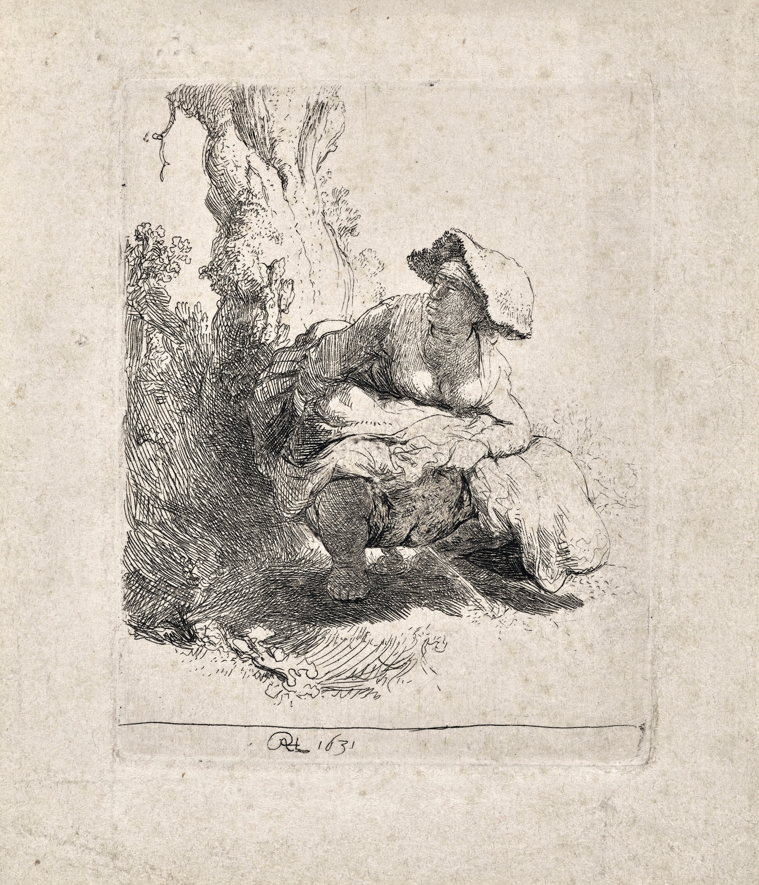 A Woman making Water (1631)