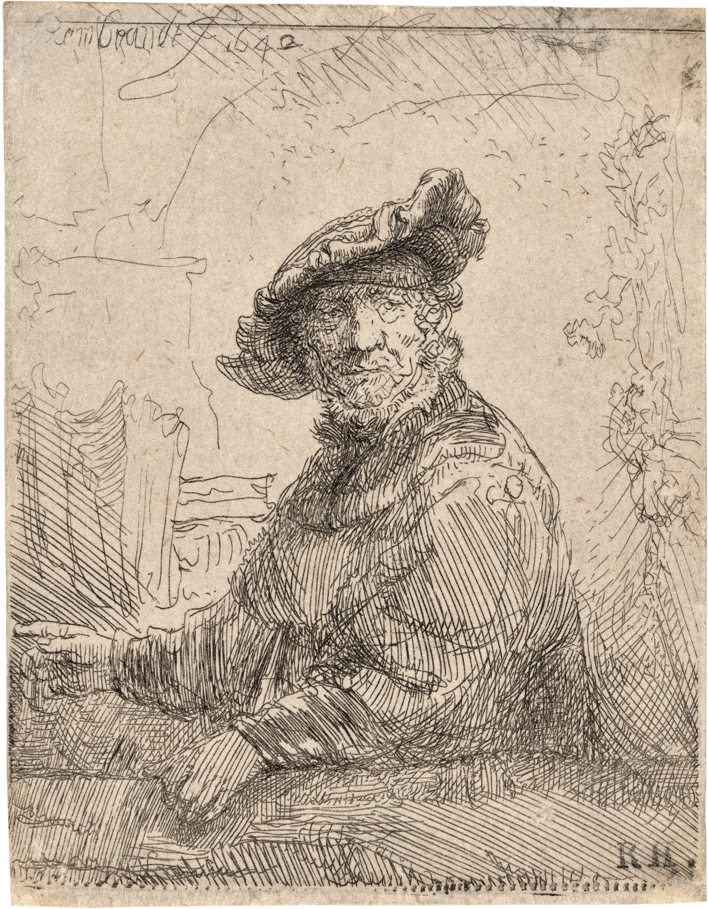 Man in an Arbour (1642)