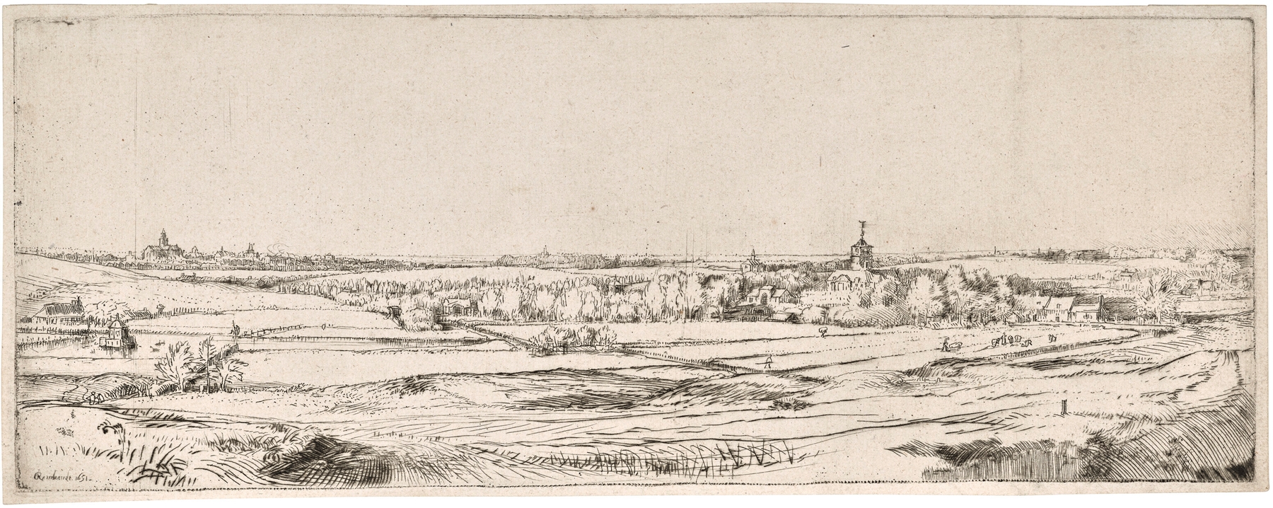 Panorama near Bloemendael showing the Saxenburg Estate (‘The Goldweigher’s Field’) (1651)