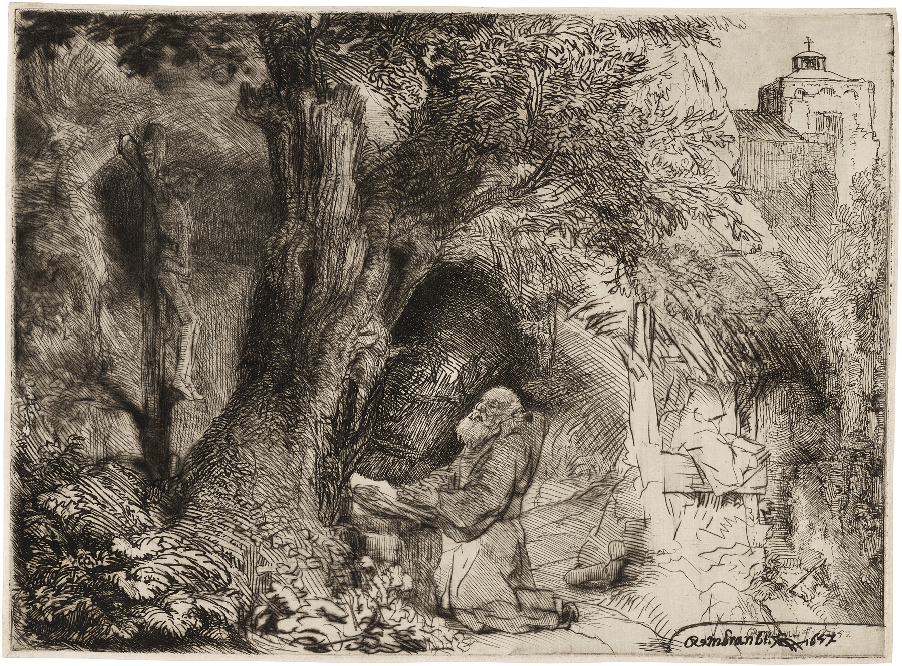 Saint Francis beneath a Tree praying (1657)