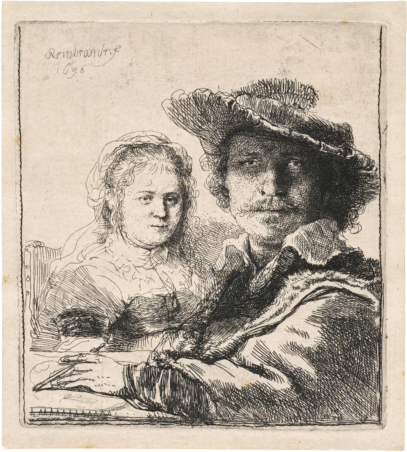 Self-Portrait with Saskia (1636)