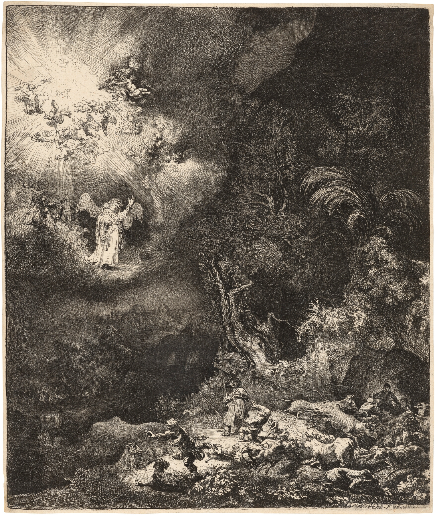 The Angel appearing to the Shepherds (1634)