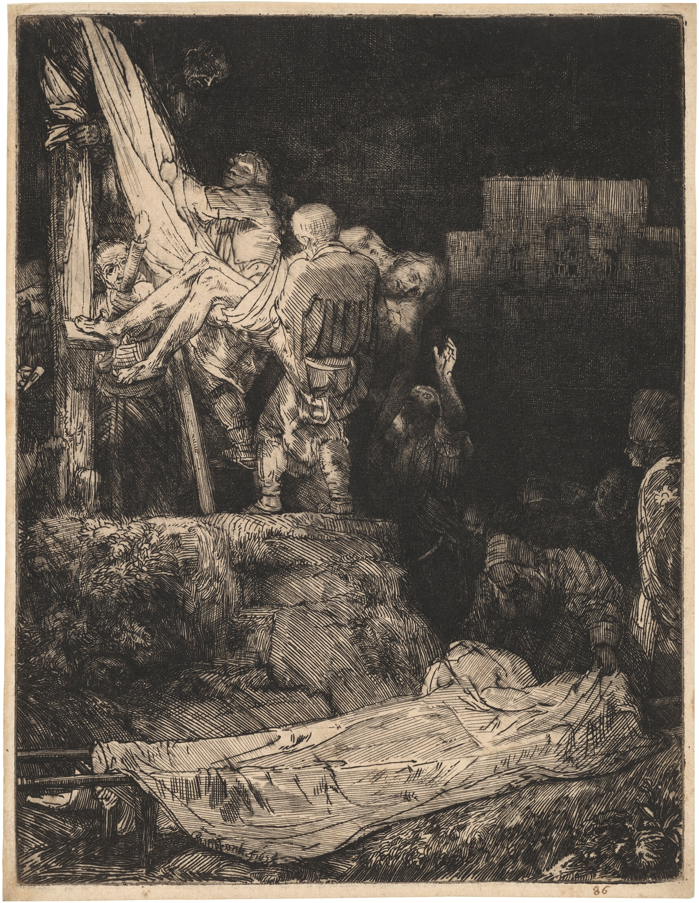 The Descent from the Cross by Torchlight (1654)