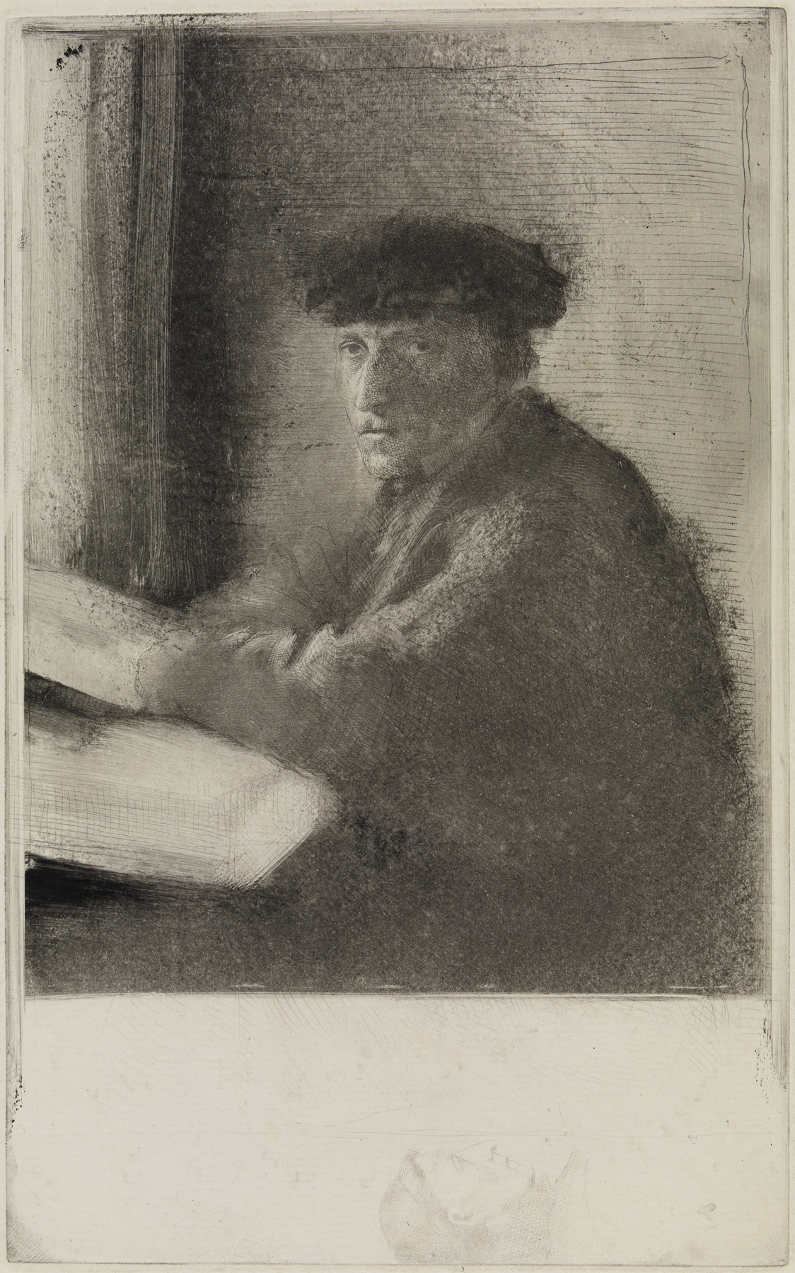 Der Stecher Joseph Tourny, in halber Figur (1857)