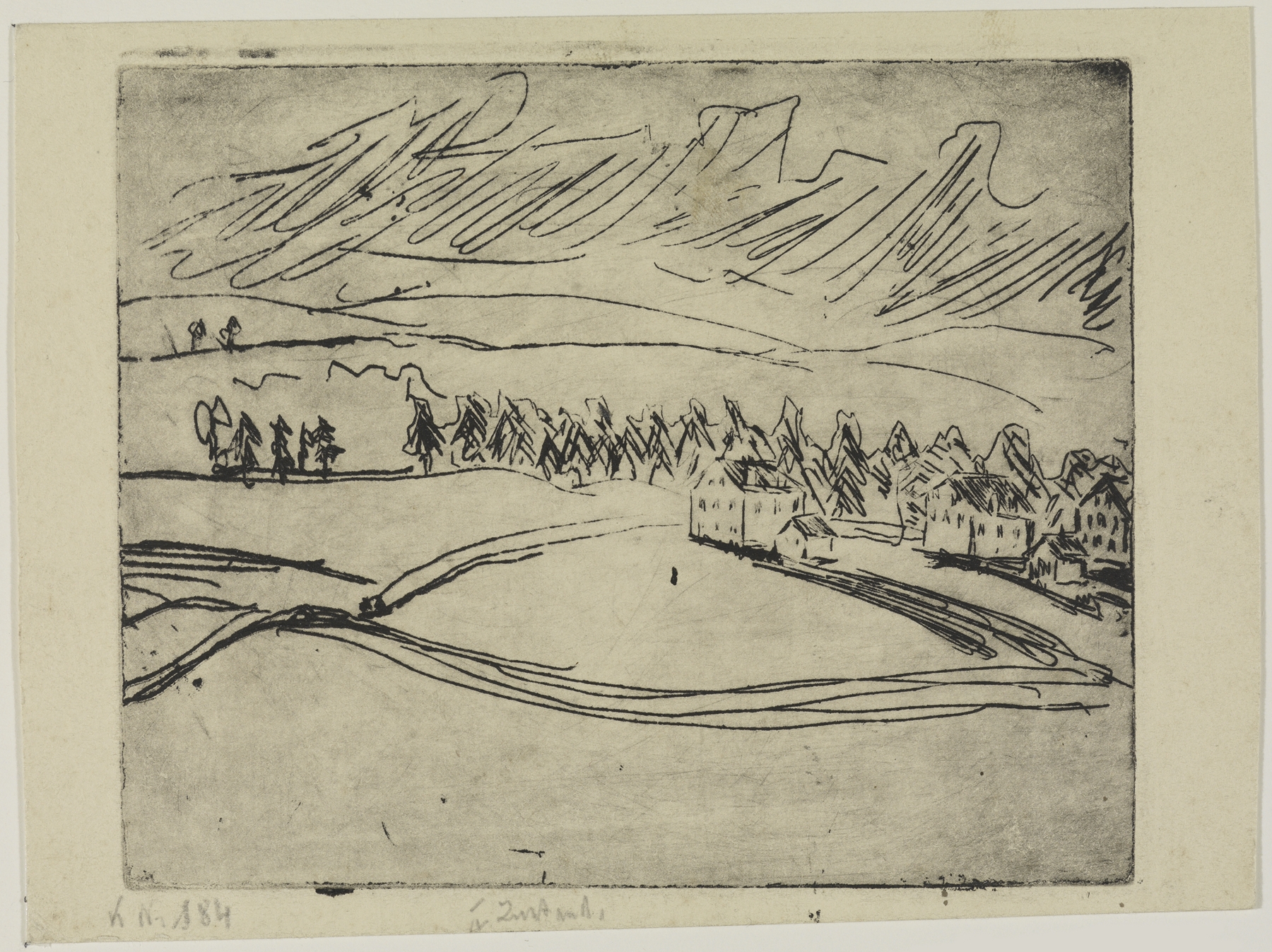 Äcker und Häuser im Erzgebirge (1906)