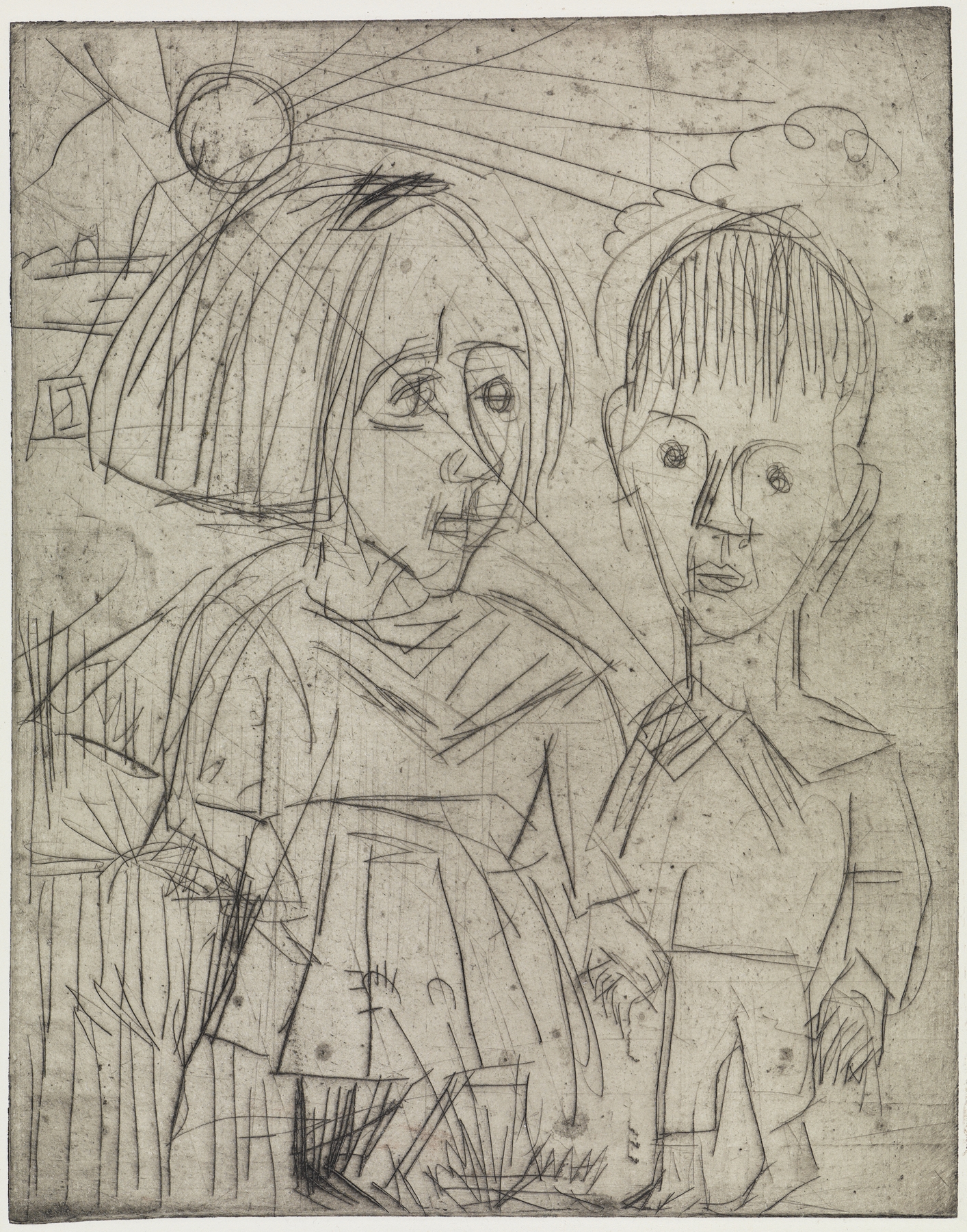 Kinder bei Sonnenuntergang (1918)