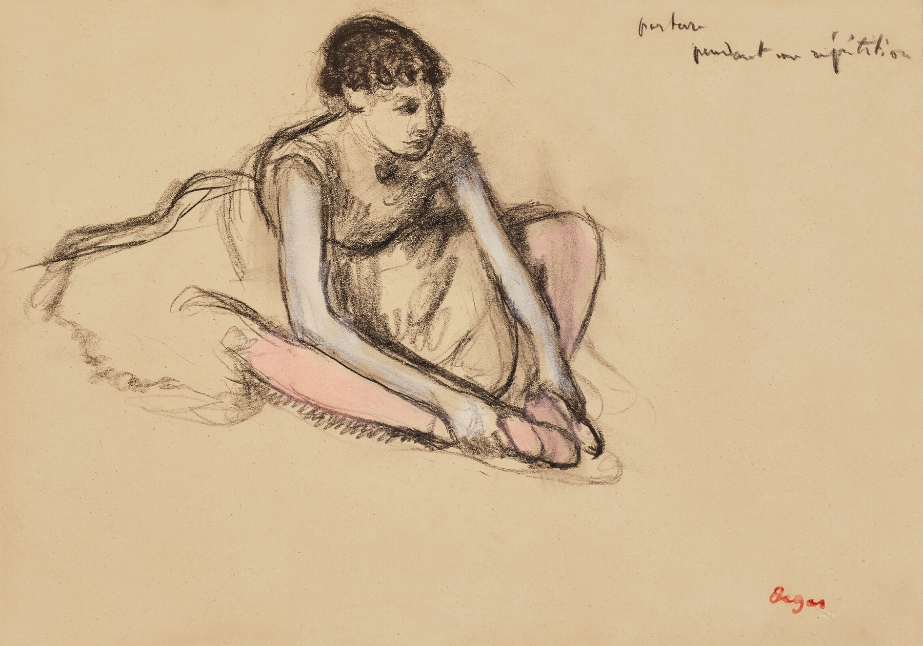 Danseuse assise