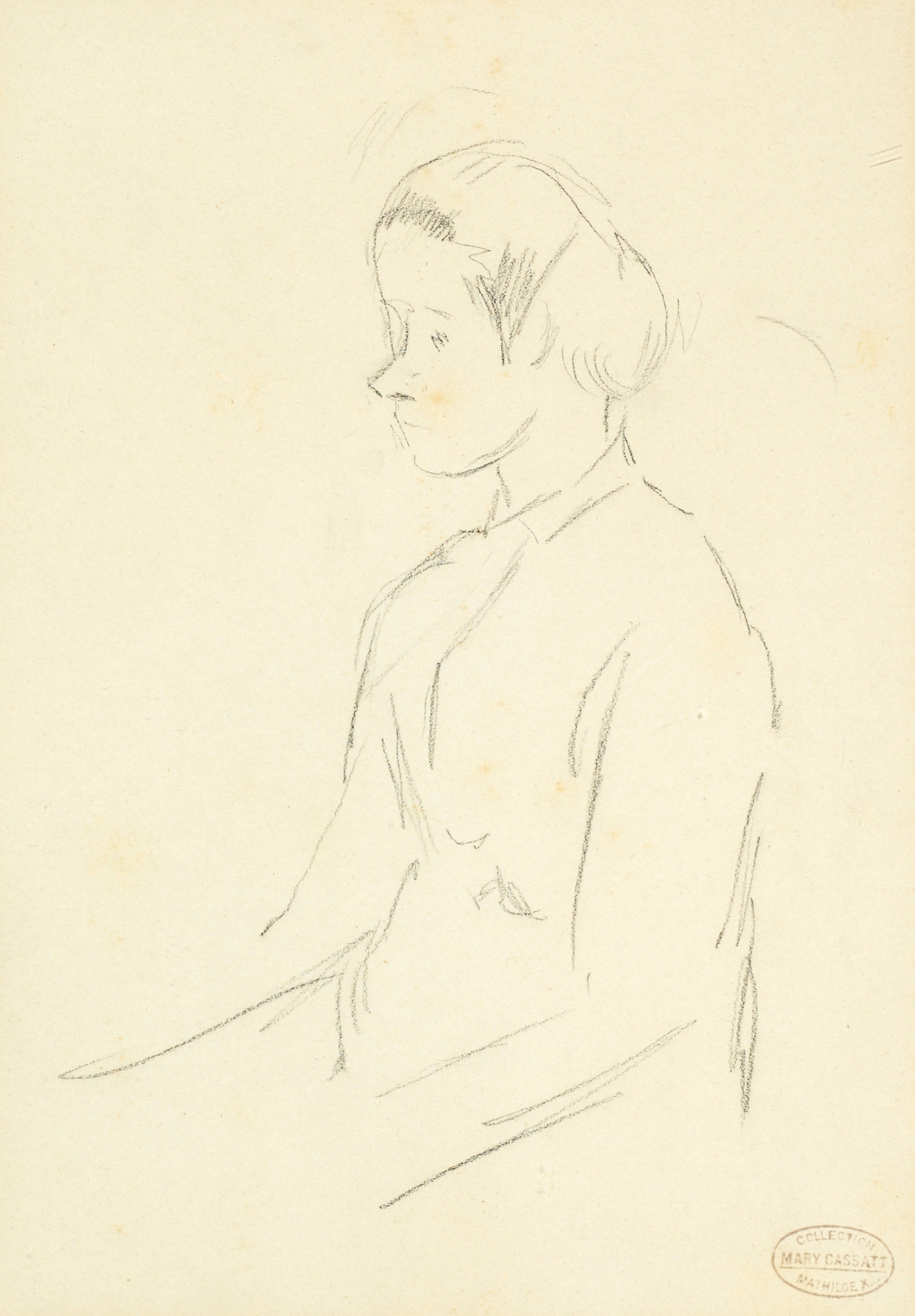 Femme assise de profil (1881)