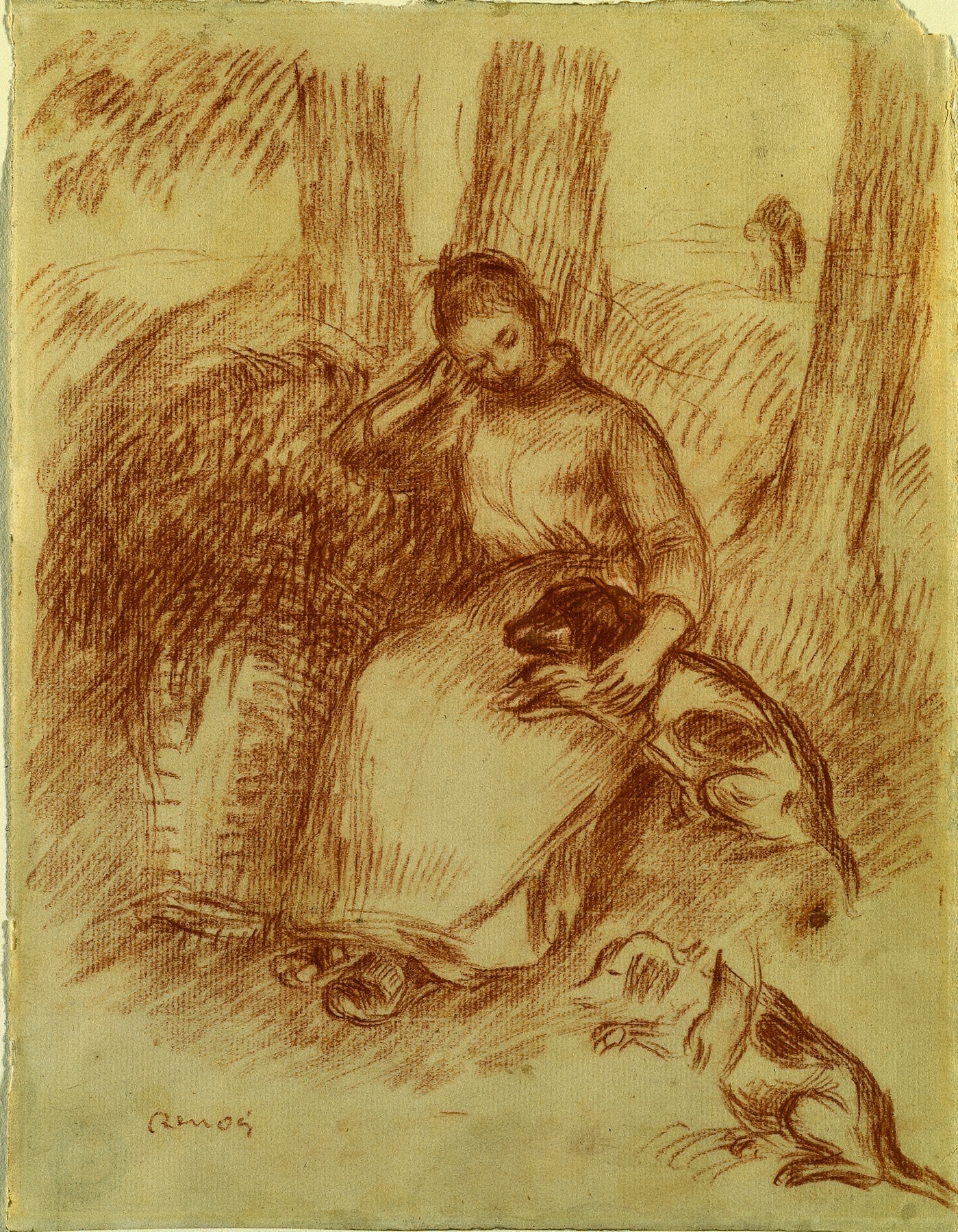 Peasant Girl with Dog (c. 1894)