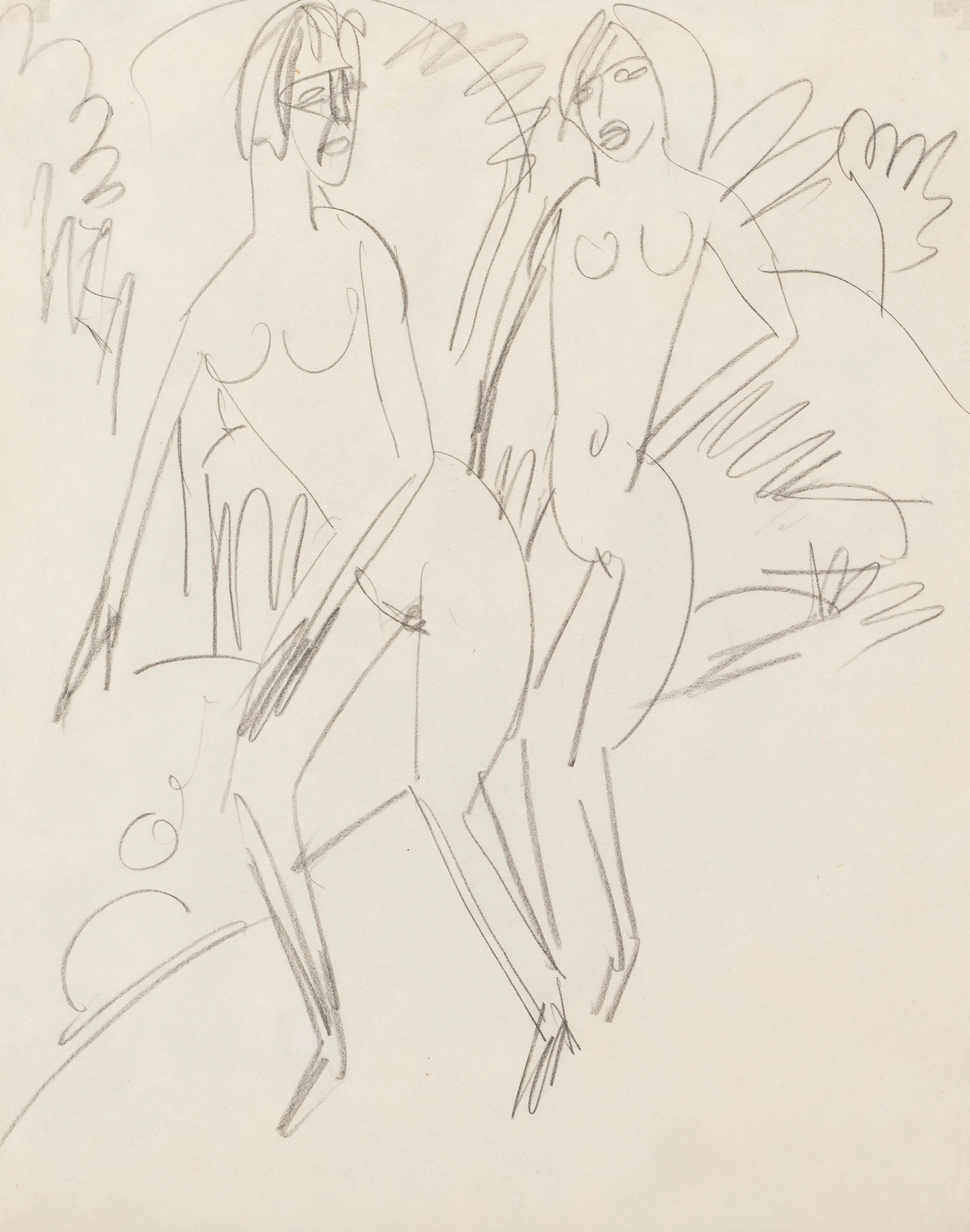 Zwei Badende an der Fehmarnküste (1913)