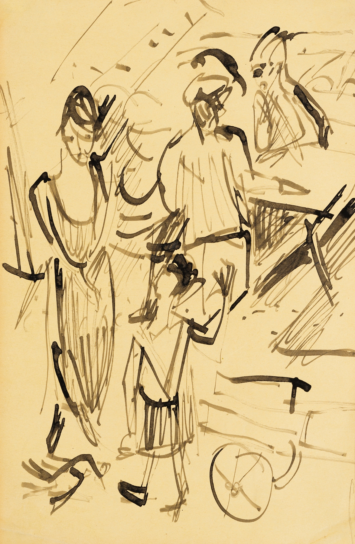 Marktstand (Milchabrechnung auf der Stafelalp) (1917)