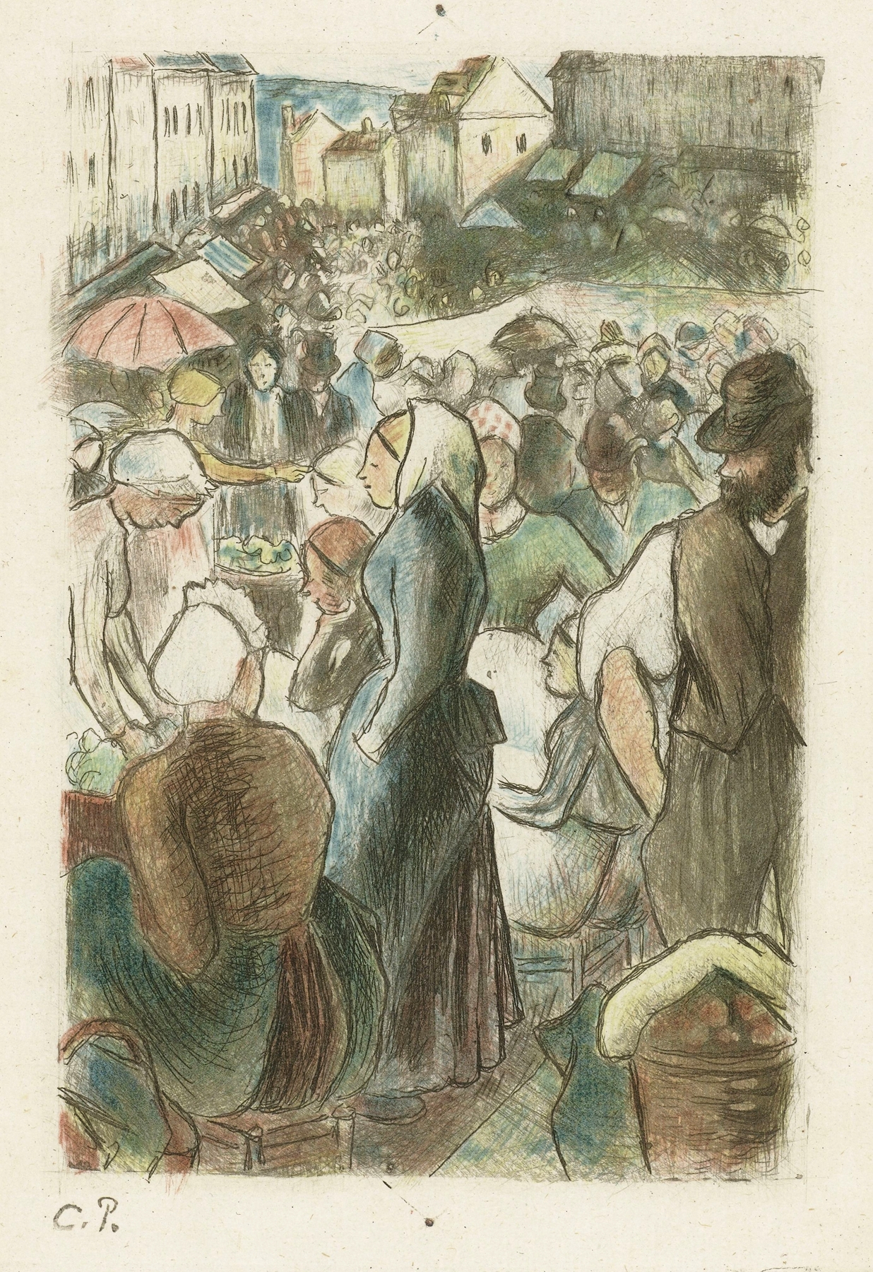 Markt in Gisors (1894)