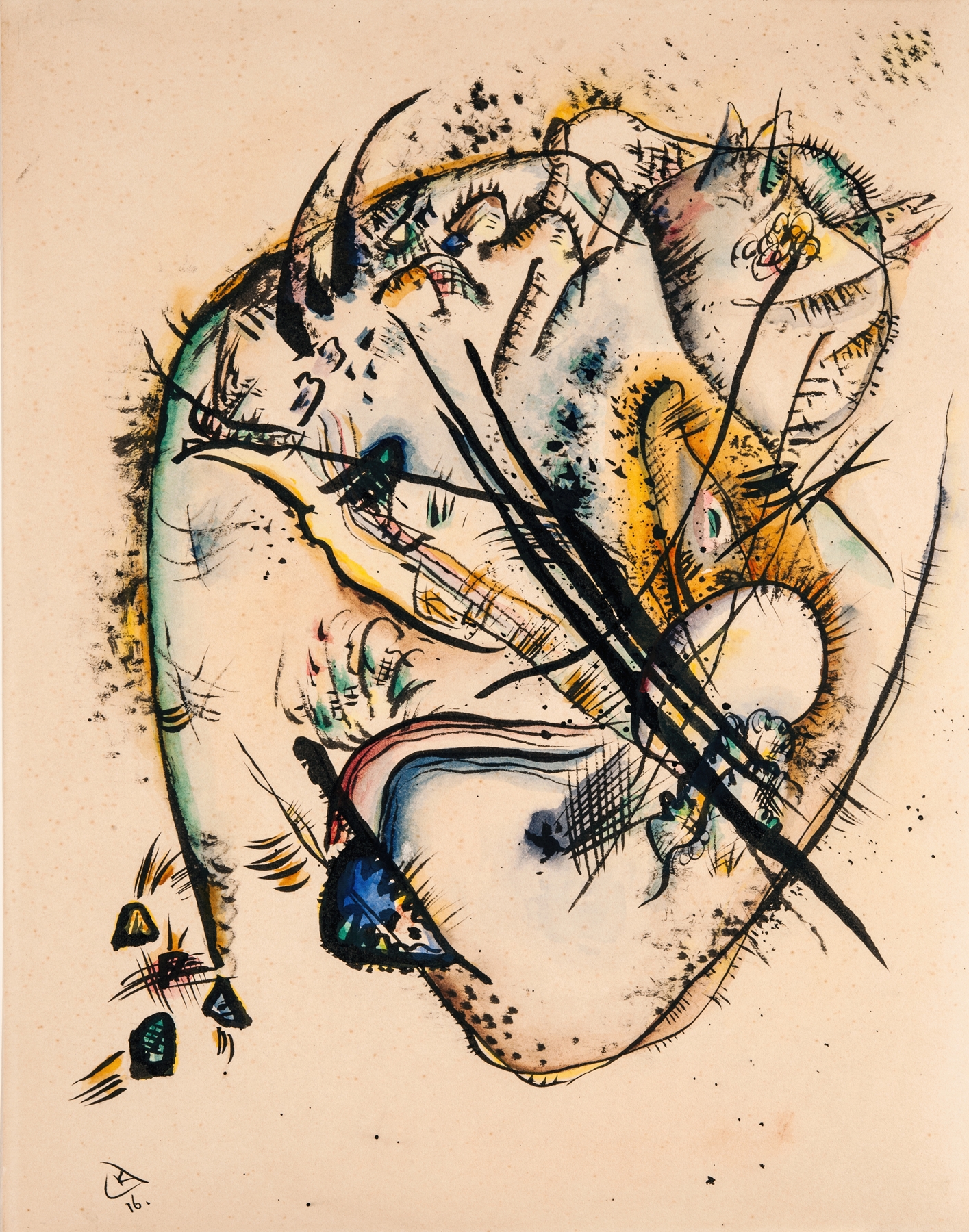 Watercolour with Seven Strokes (1916)